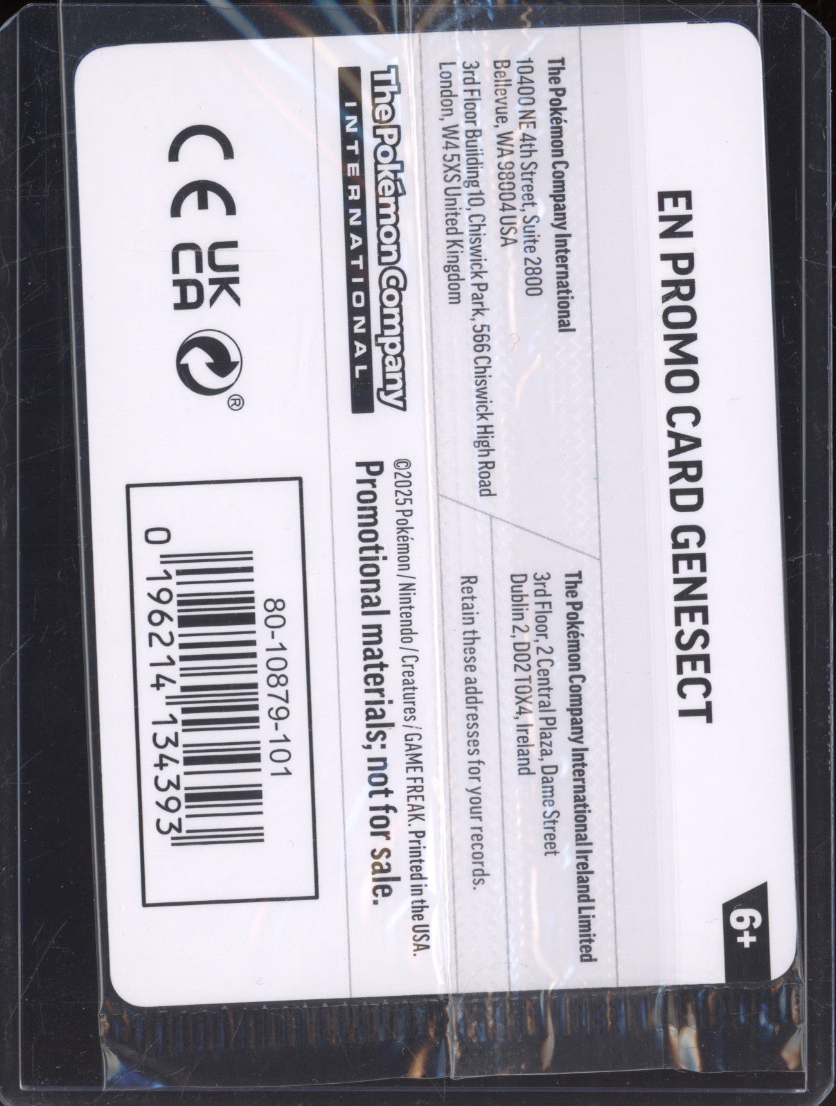 Genesect 2025 Pokemon Phantasmal Flames PFL 008/094 Holo Rare Stamped Promo