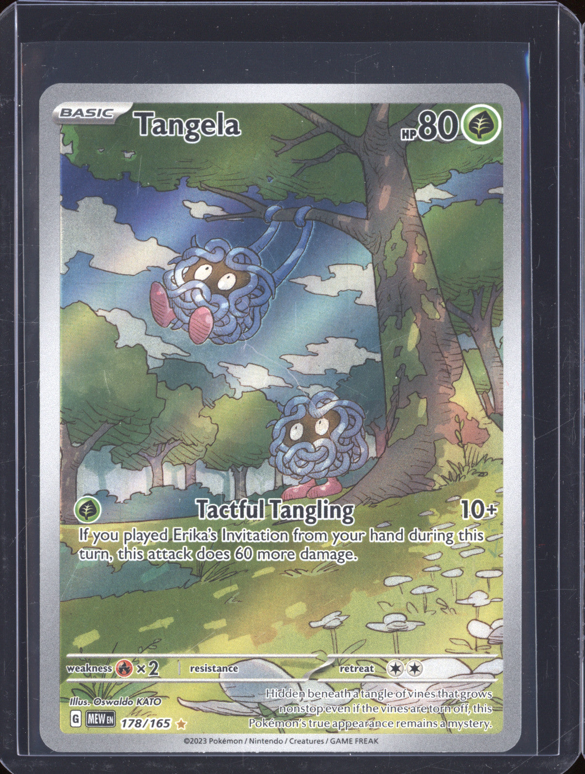 Tangela 2023 Pokemon 151 MEW 178/165 Illustration Rare