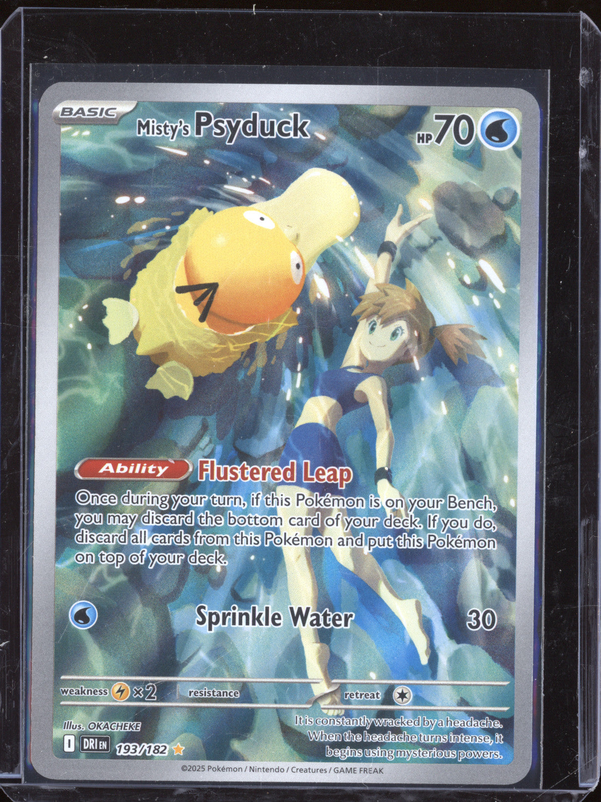 Misty's Psyduck 2025 Pokemon Destined Rivals DRI 193/182 Illustration Rare