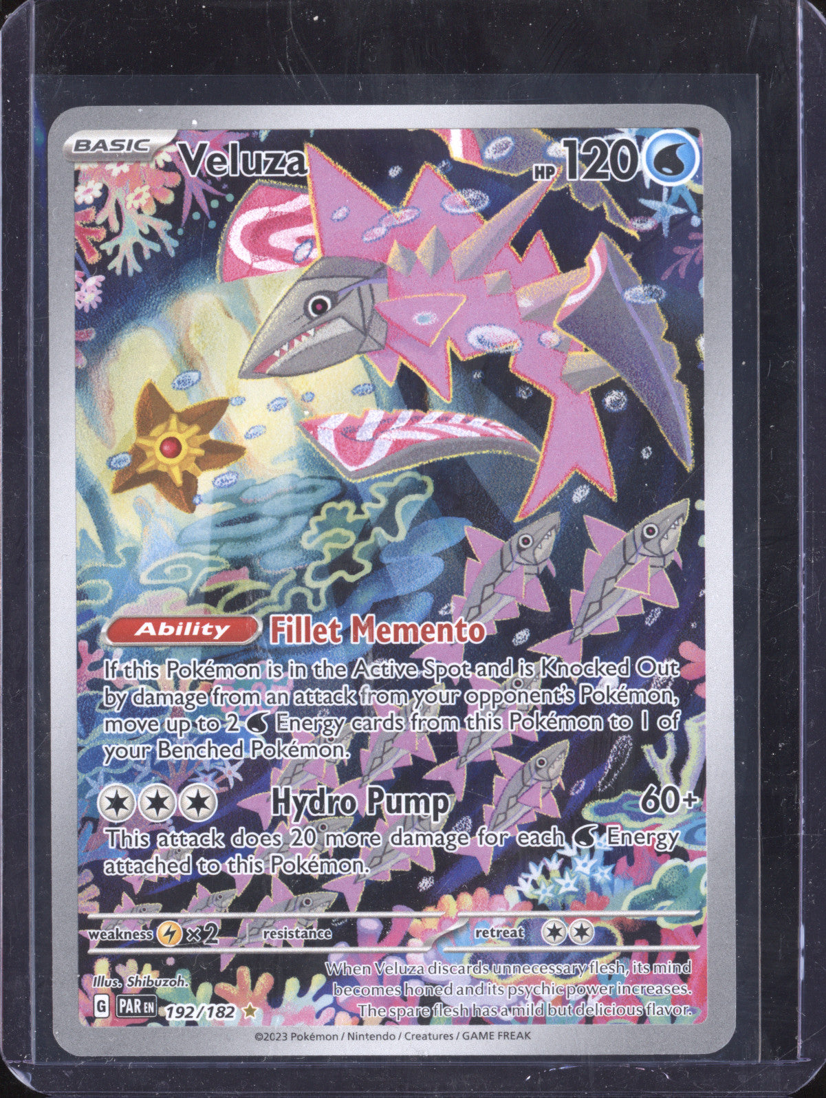 Veluza 2023 Pokemon Paradox Rift 192/182 Illustration Rare