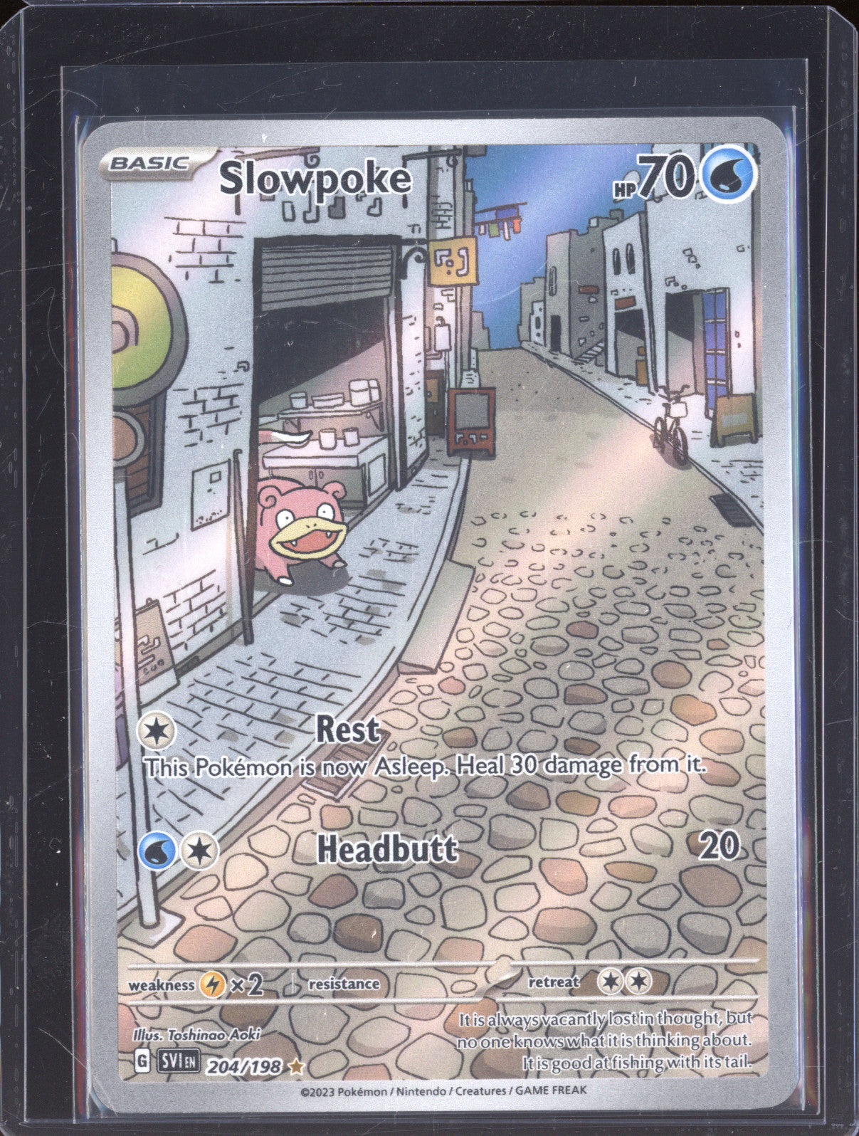 Slowpoke 2023 Pokemon Scarlet & Violet 204/198 Illustration Rare
