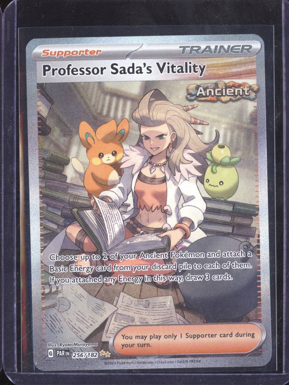 Professor Sada's Vitality 0 Pokemon Paradox Rift 256 Special Illustration Rare