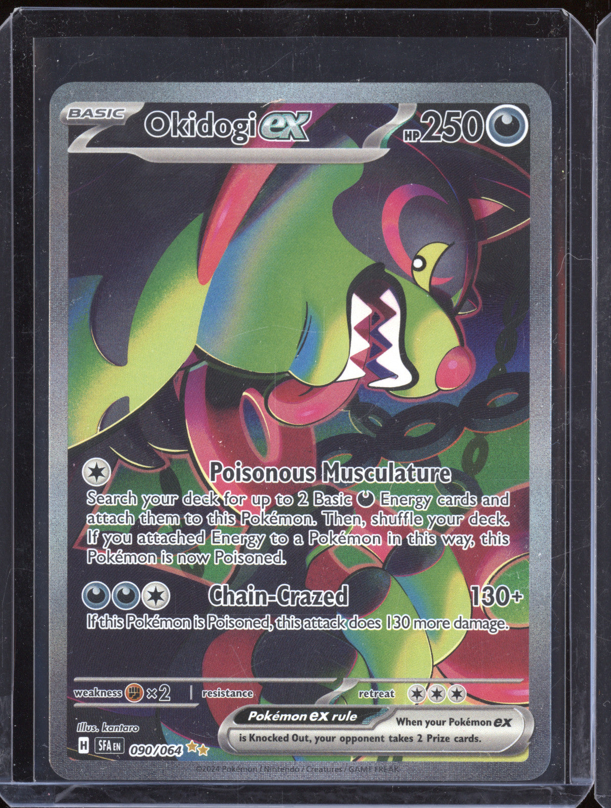 2024 Pokemon Shrouded Fable 090/064 Okidogi ex Special Illustration Rare