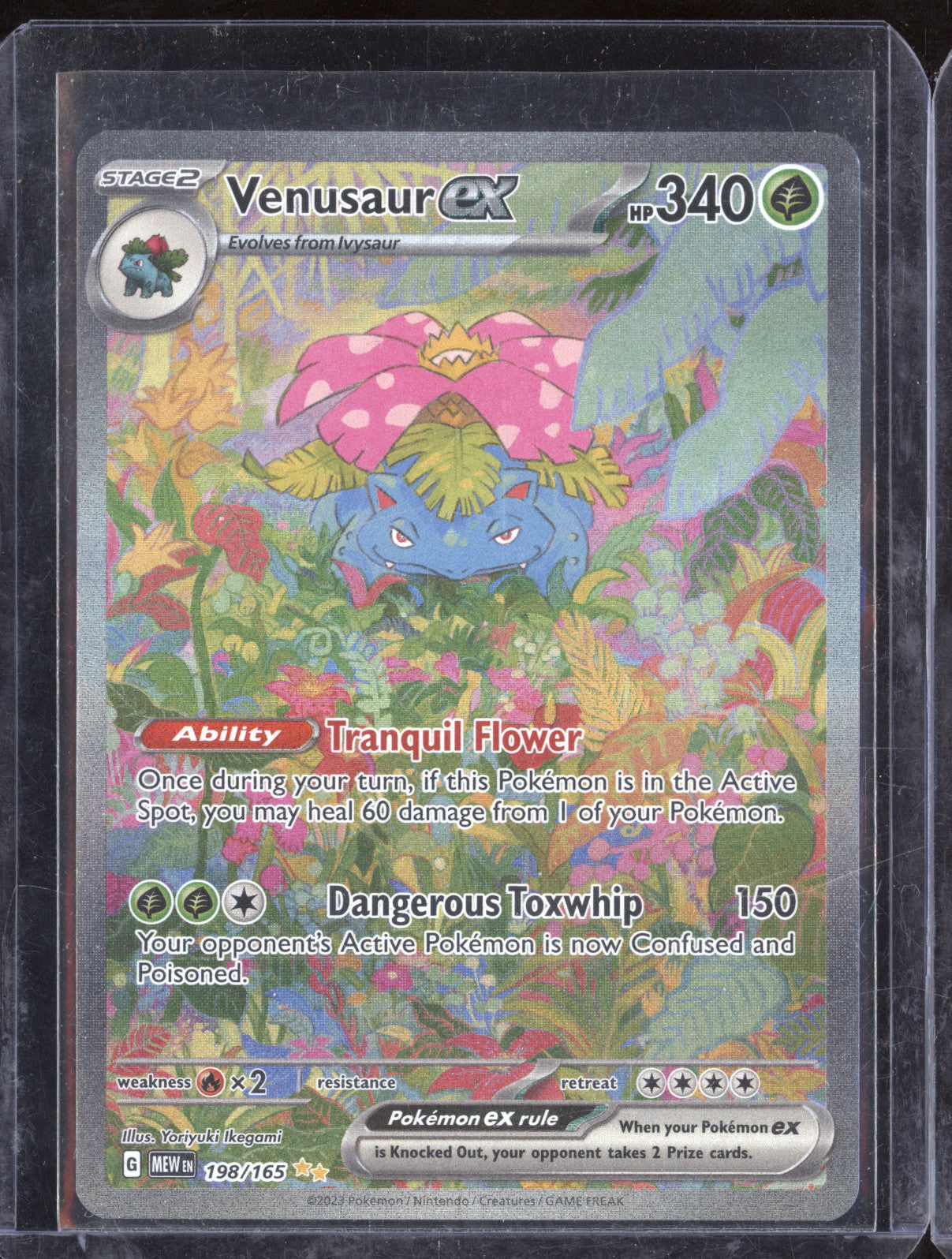 2023 Pokemon Scarlet & Violet 151 198/165 Venusaur ex Special Illustration Rare