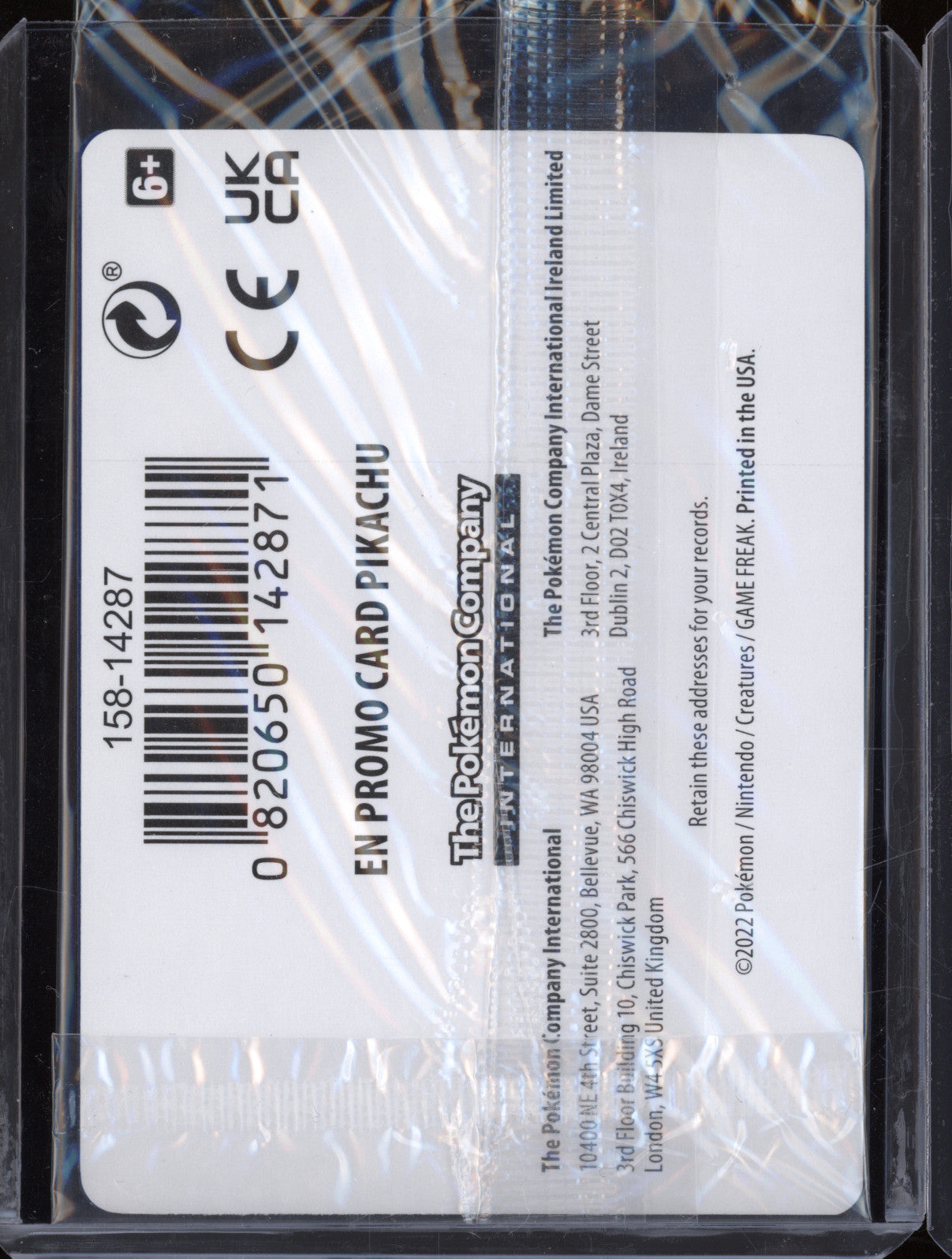 2022 Pokemon GO 028/078 Pikachu Holo Promo Rare
