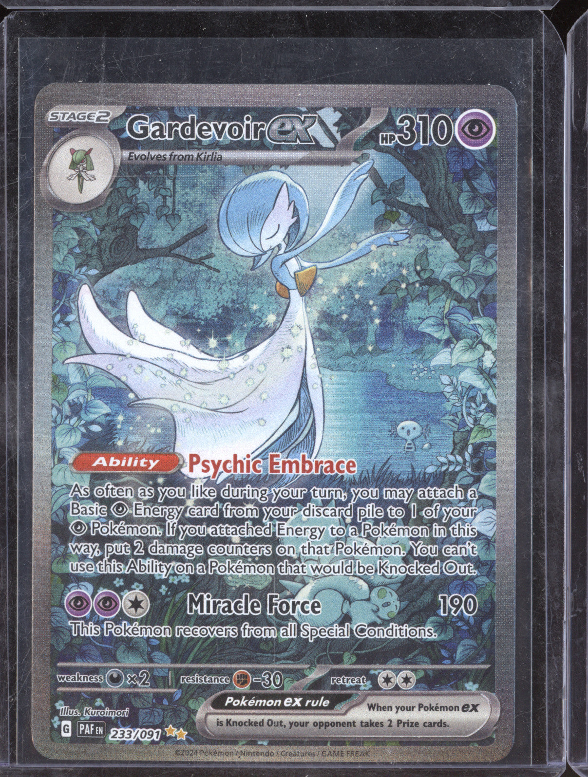 2024 Pokemon Paldean Fates 233/091 Gardevoir ex Special Illustration Rare