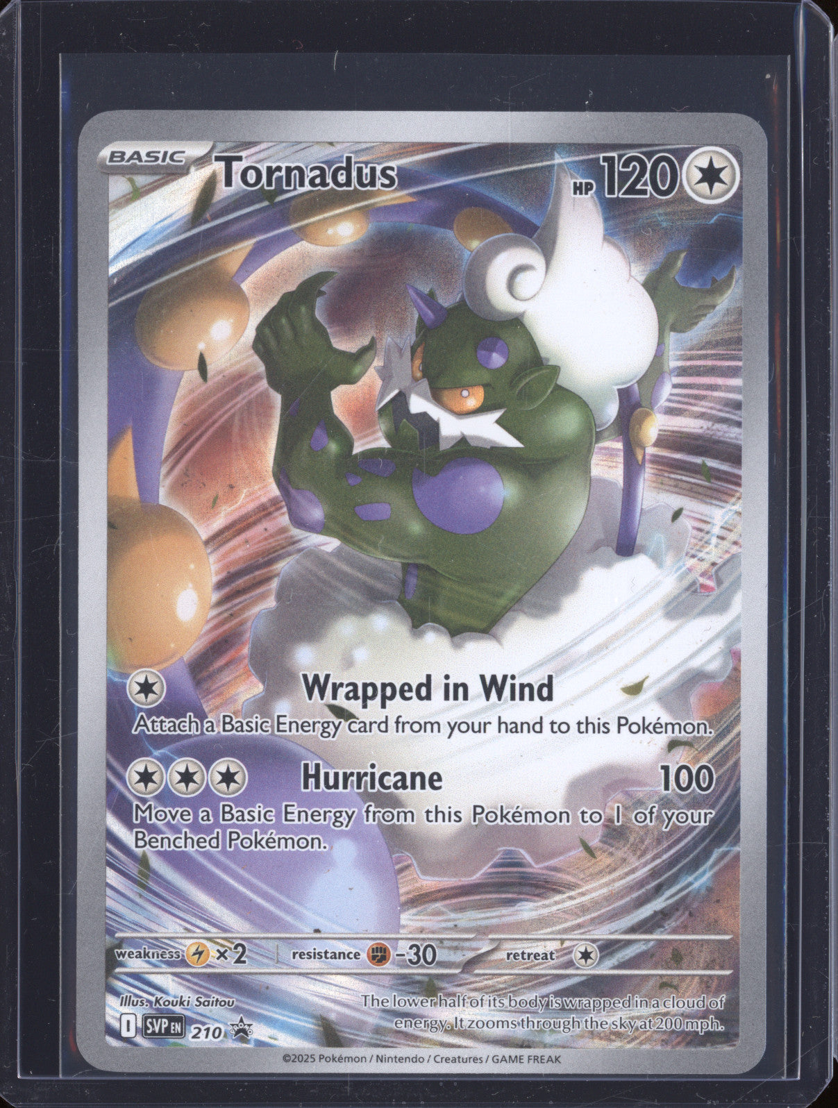 2025 Pokemon Scarlet & Violet Black Star Promo 210 Tornadus
