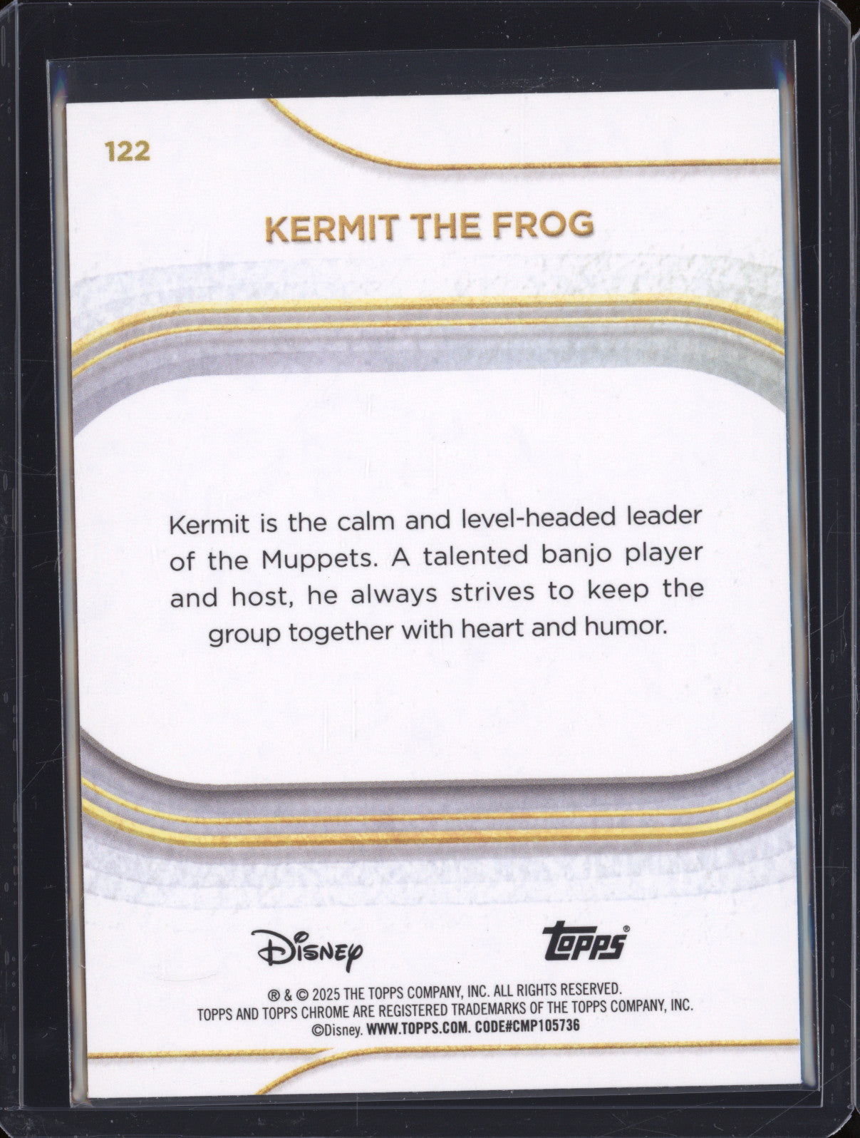 Kermit The Frog 2025 Topps Chrome 122 Prism Refractor