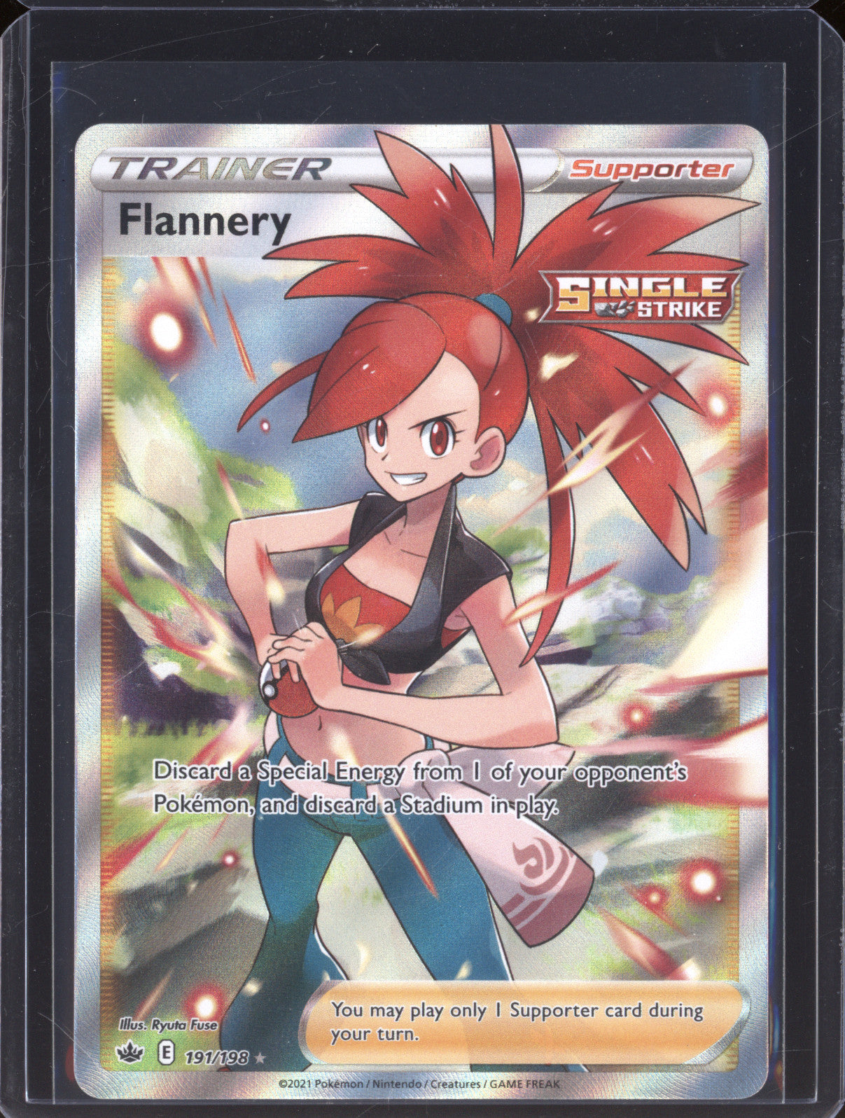 2021 Pokemon Chilling Reign 191/198 Flannery Ultra Rare