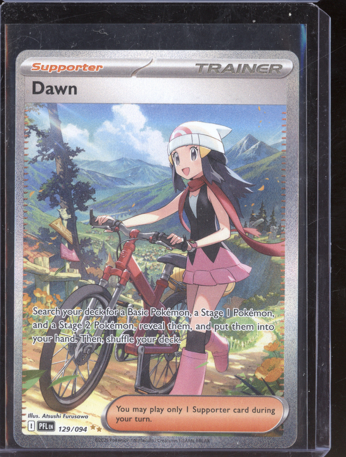 2025 Pokemon Phantasmal Flames 129/094 Dawn Special Illustration Rare