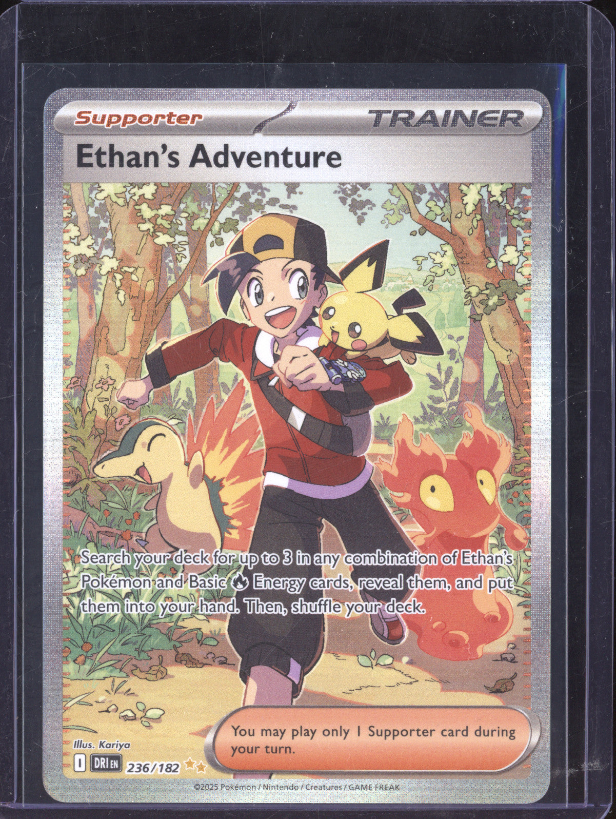 Ethan's Adventure 2025 Pokemon Destined Rivals 236/182 Special Illustration Rare
