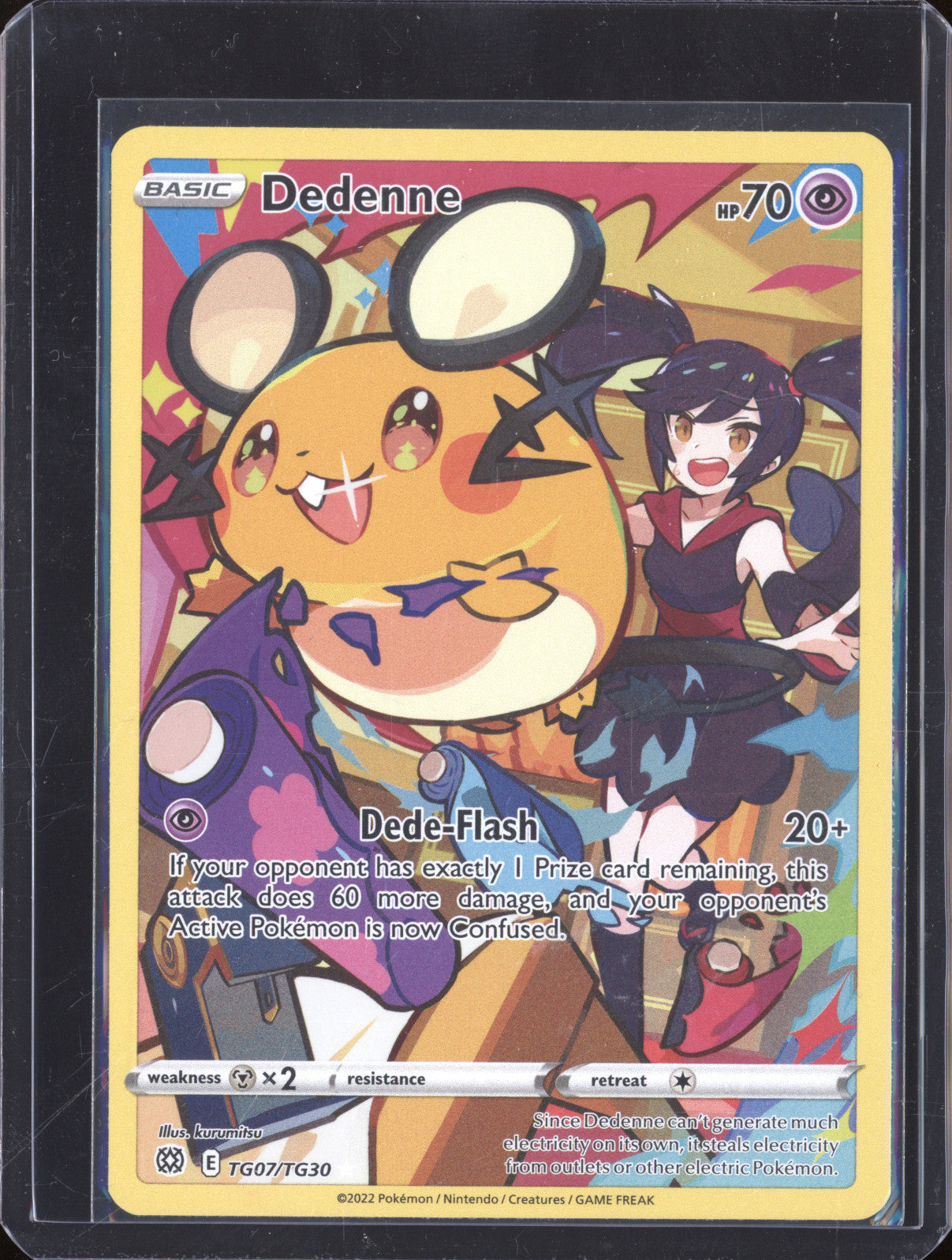 Dedenne 2022 Pokemon Brilliant Stars TG07/TG30 Trainer Gallery