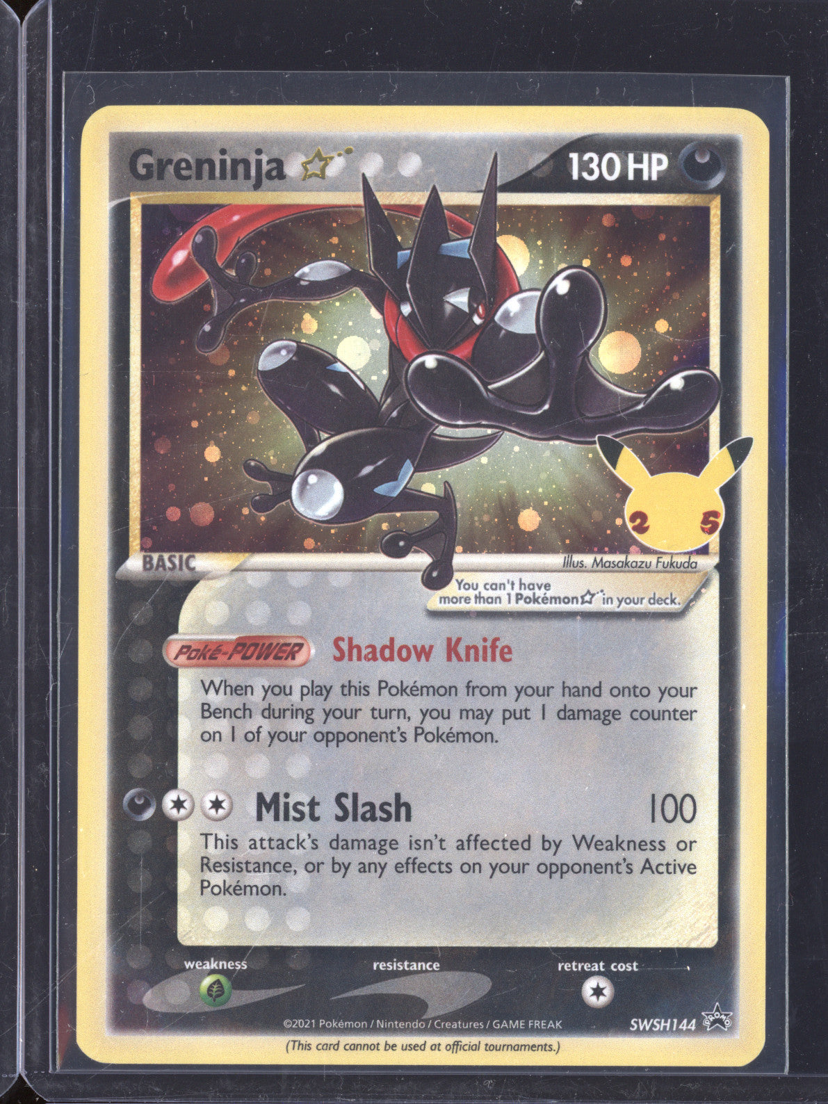 Greninja 2021 Pokemon Celebrations Classic Collection SWSH144 Gold Star Promo