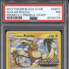 Alolan Raichu 2017 Pokemon Sun & Moon SM72 Crimson Invasion PreStaff PSA 7