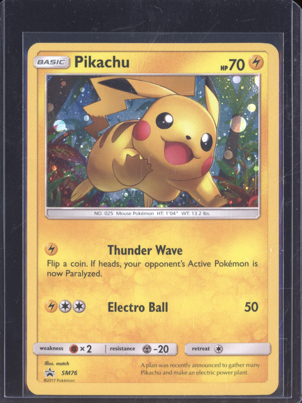 Pikachu 2017 Pokemon Sun & Moon Promo SM76