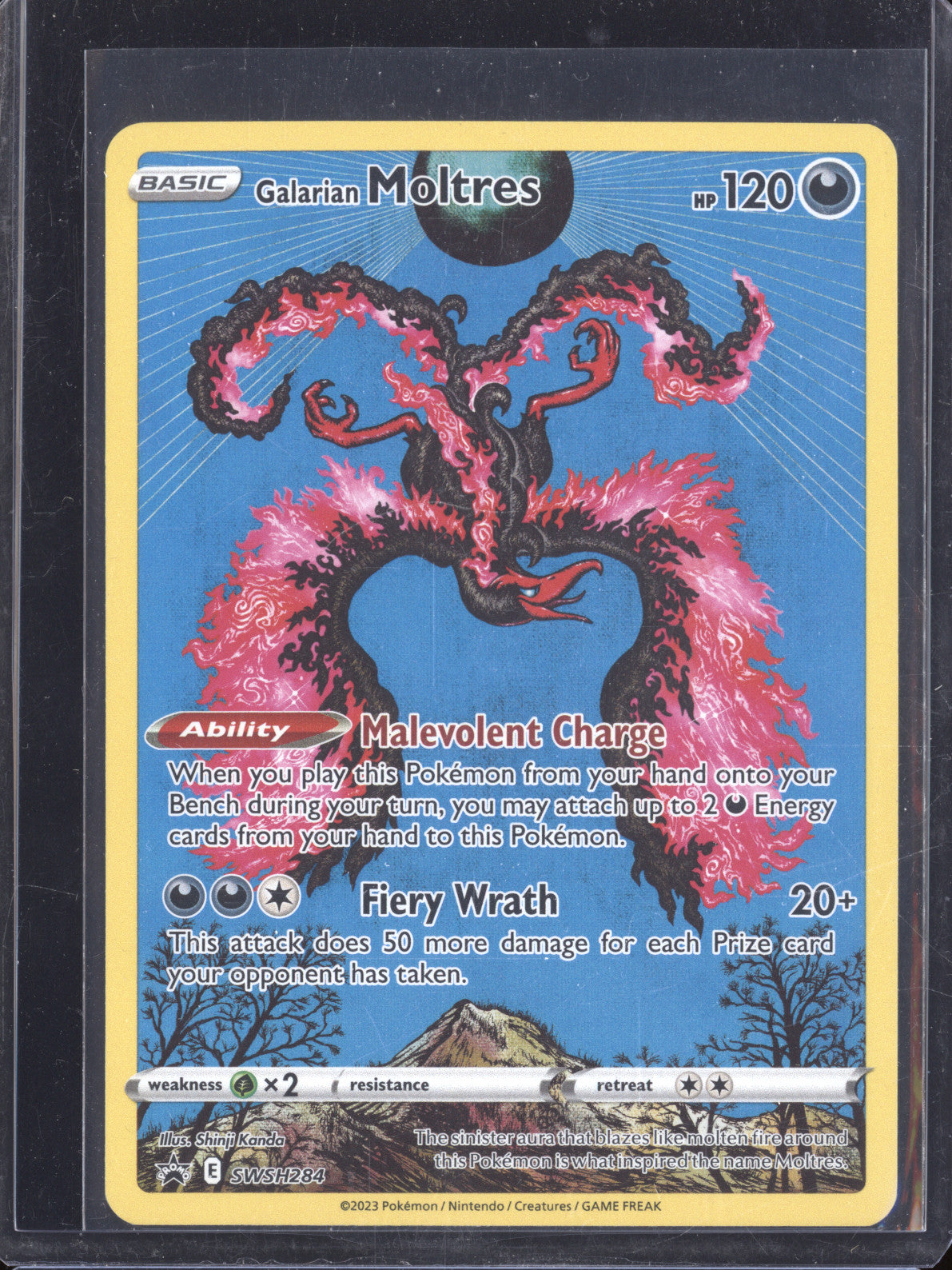 Galarian Moltres 2023 Pokemon Sword & Shield SWSH284