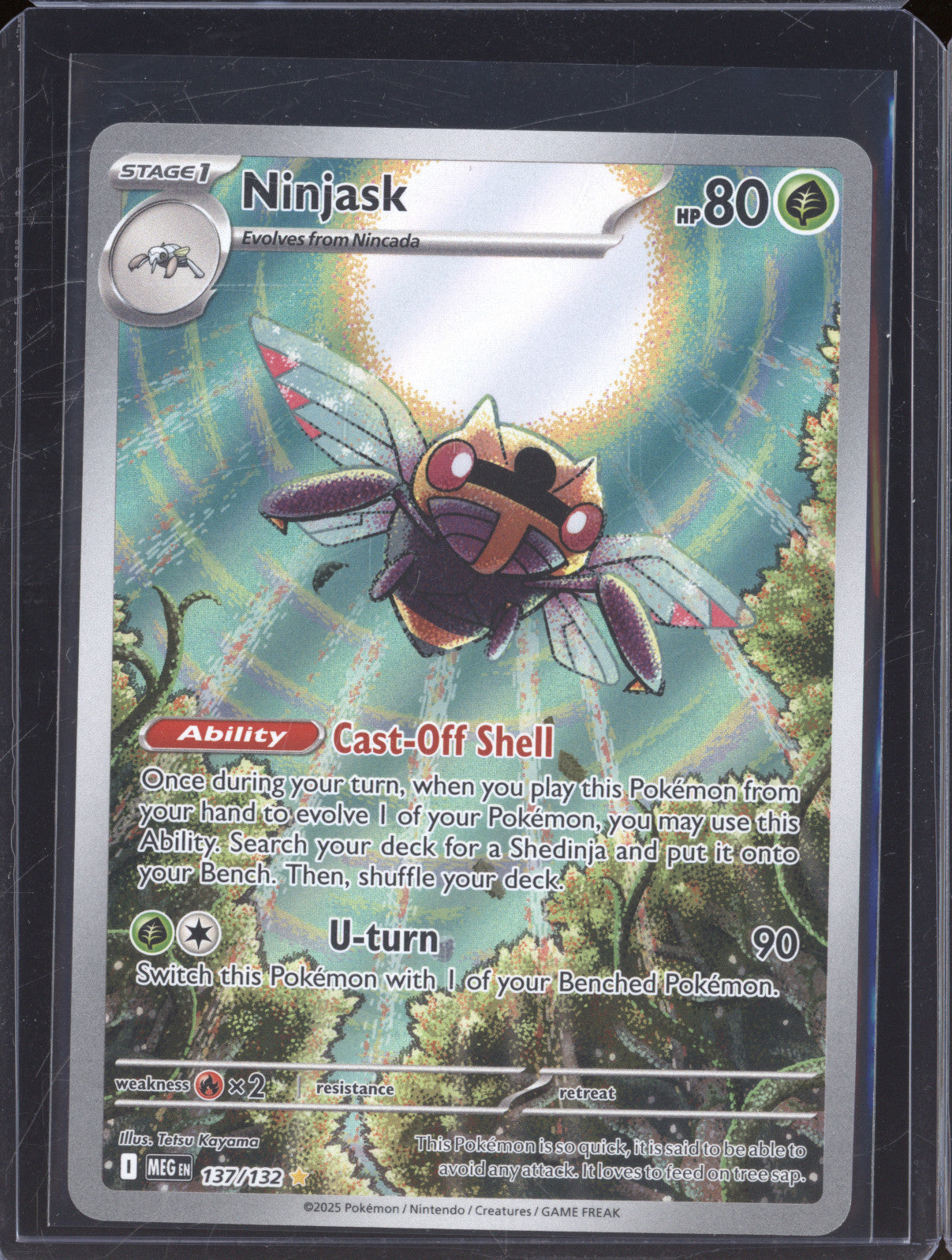 2025 Pokemon Mega Evolutions 137/132 Ninjask Illustration Rare