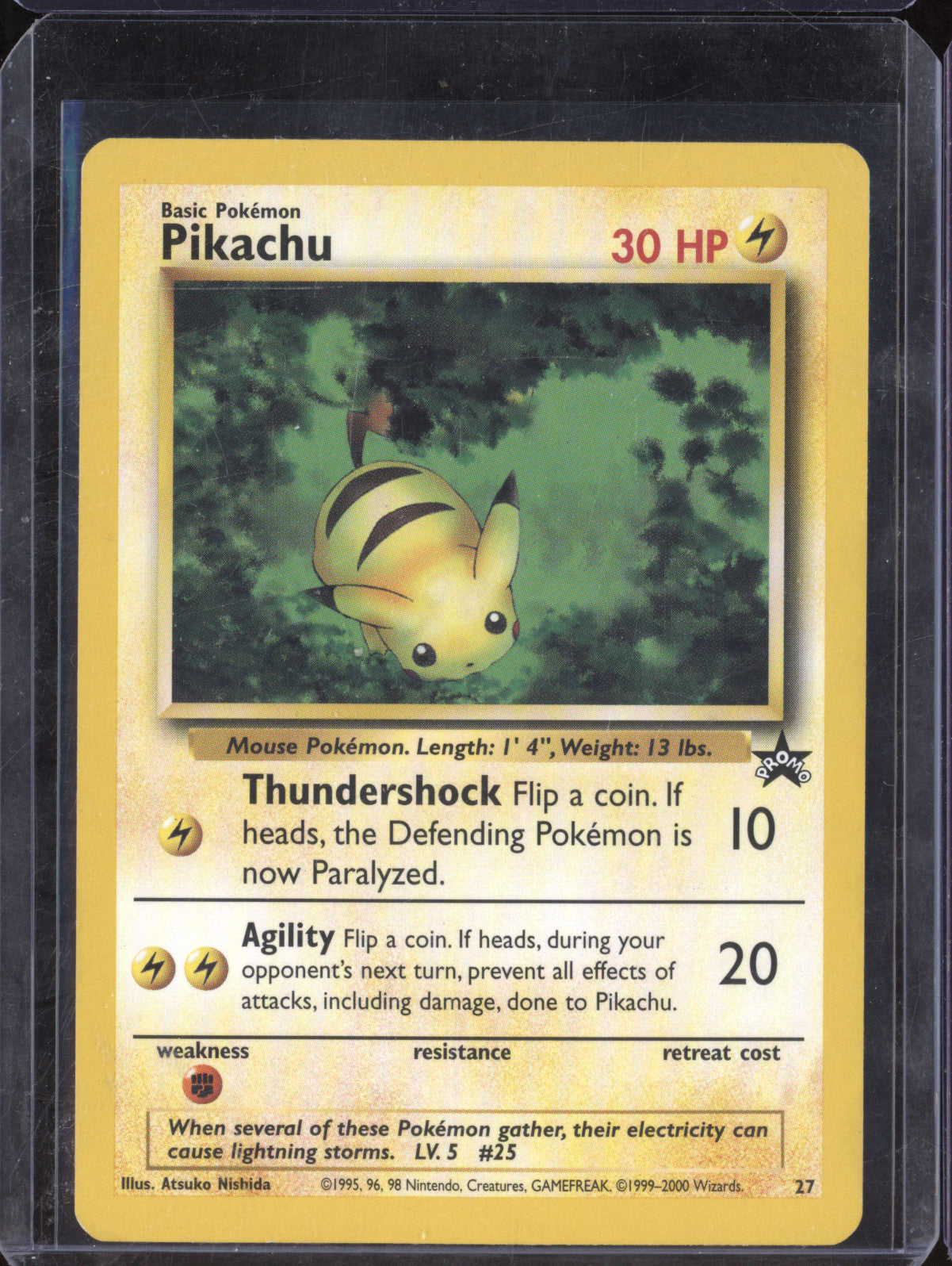 Pikachu 1999 Pokemon Wizards of the Coast Promos 27 Black Star Promo
