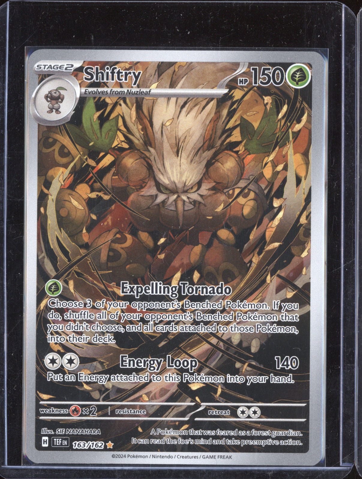2024 Pokemon TCG Temporal Forces 163 Shiftry Illustration Rare
