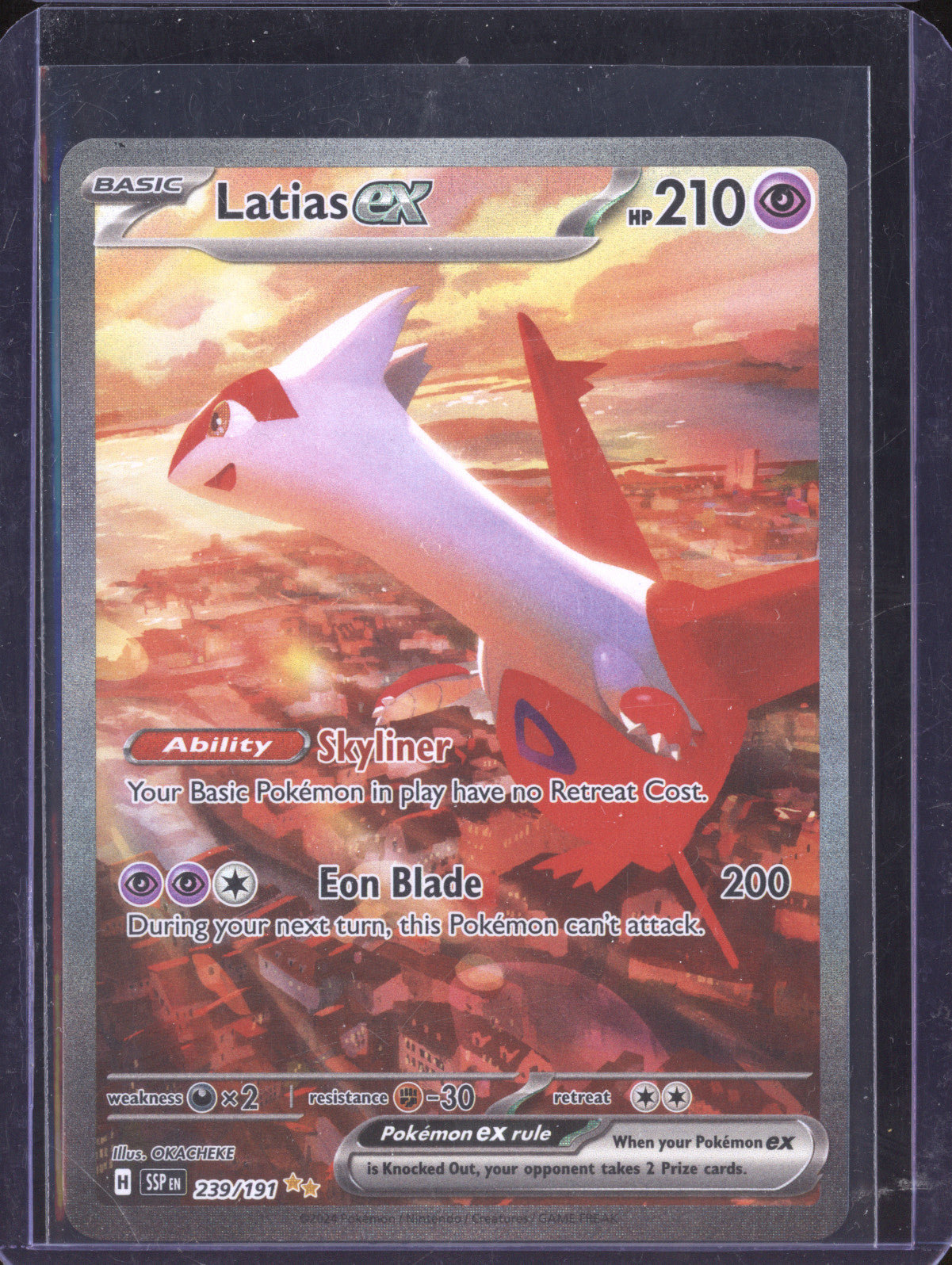 Latias ex 2024 Pokemon Surging Sparks 239/191 Special Illustration Rare