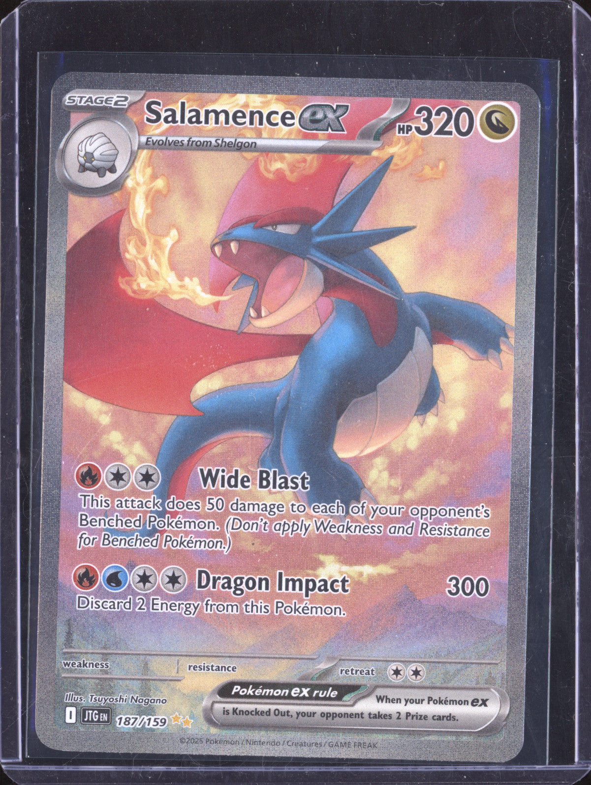 Salamence ex 2025 Pokemon Journey Together 187/159 Special Illustratio Salamence ex 2025 Pokemon Journey Together 187/159 Special Illustratio