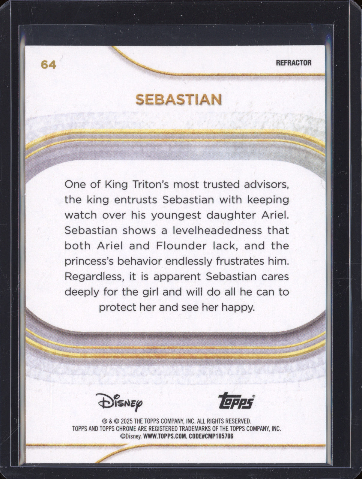 Sebastian 2025 Topps Chrome 64 Refractor