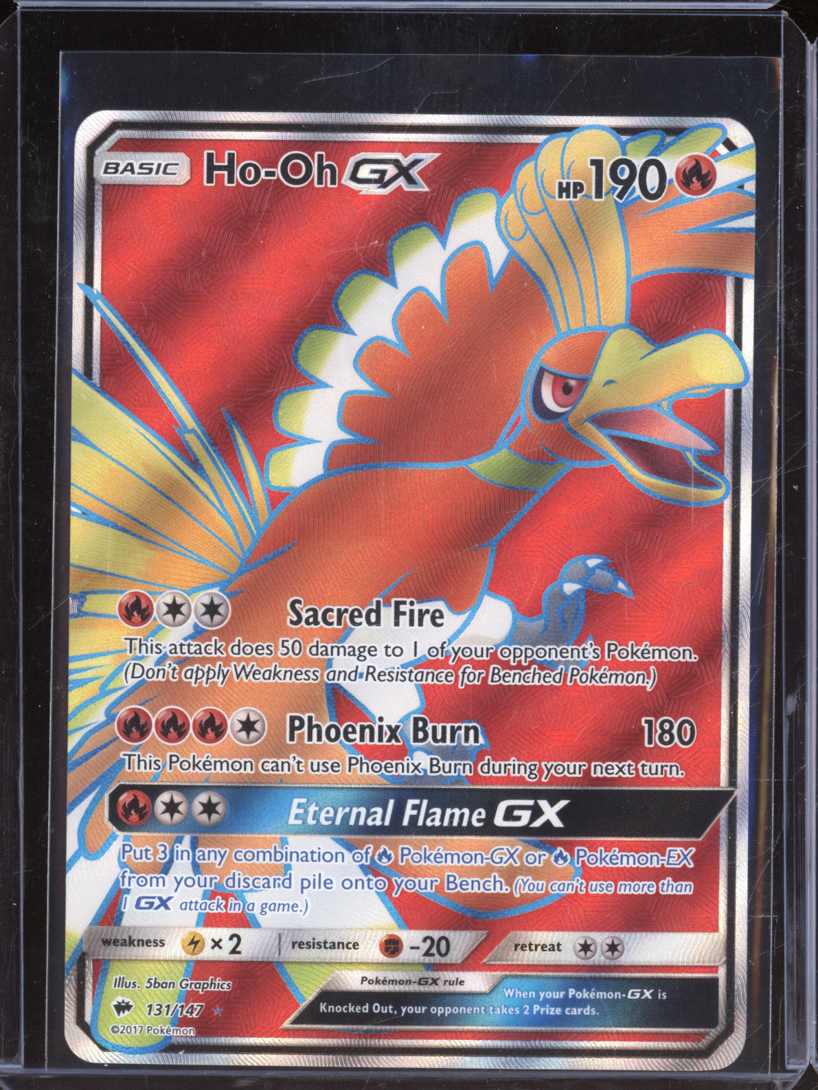 Ho-Oh GX 2017 Pokemon Burning Shadows 131/147 Full Art