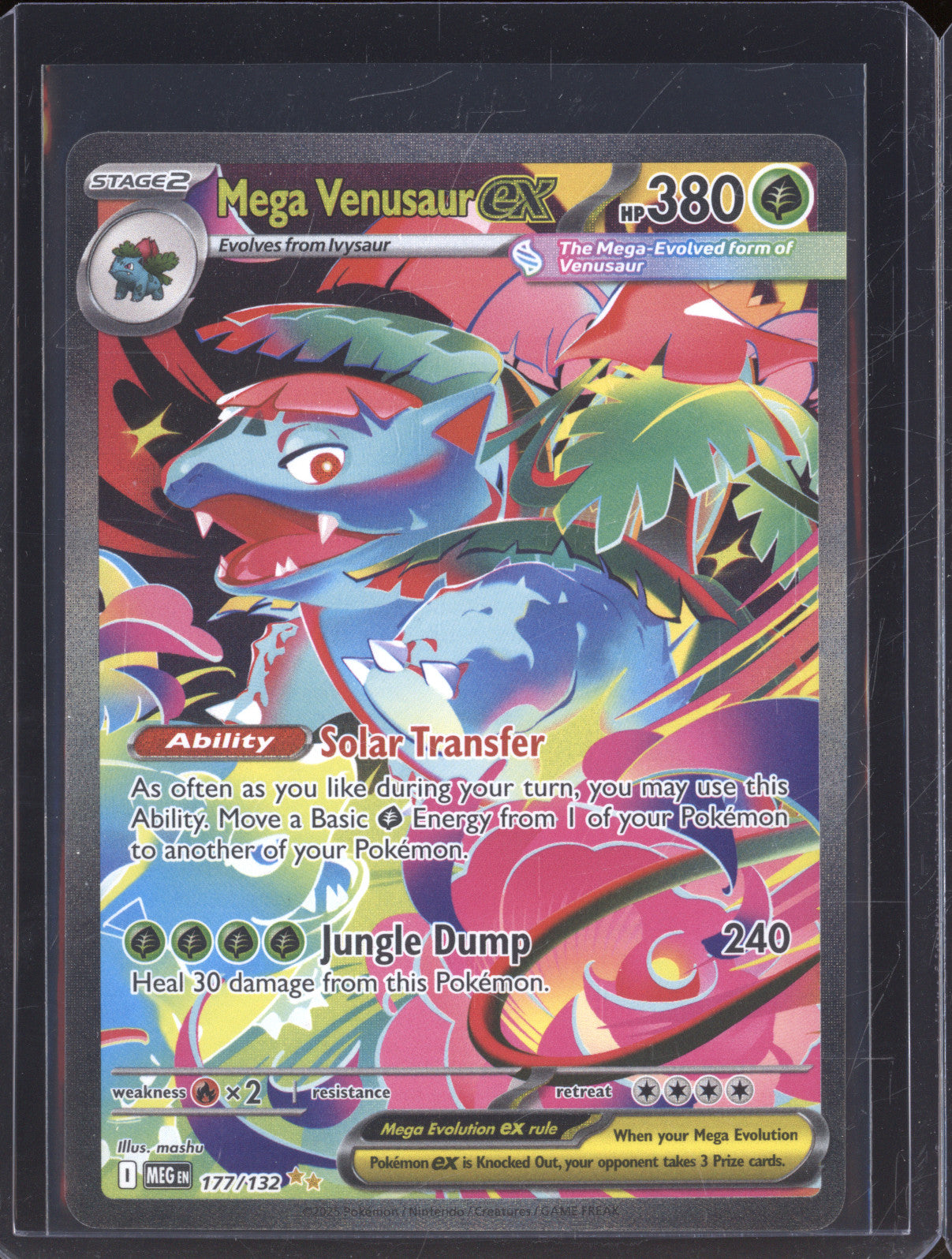 2025 Pokemon Mega Evolutions 177/132 Mega Venusaur ex Special Illustration Rare
