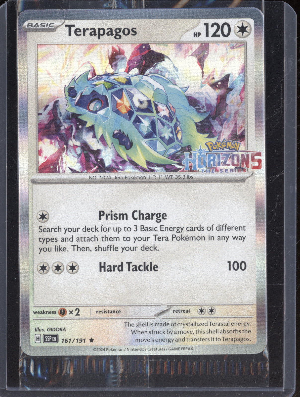 Terapagos Sprigatito 2024 Pokemon  Horizons Stamped Promo