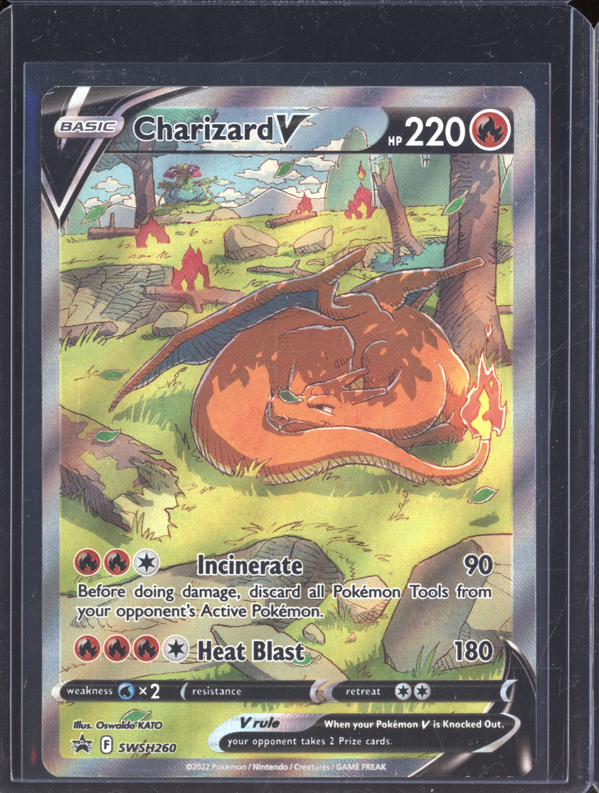 Charizard V 2022 Pokemon Sword & Shield Promos SWSH260 Black Star Promo