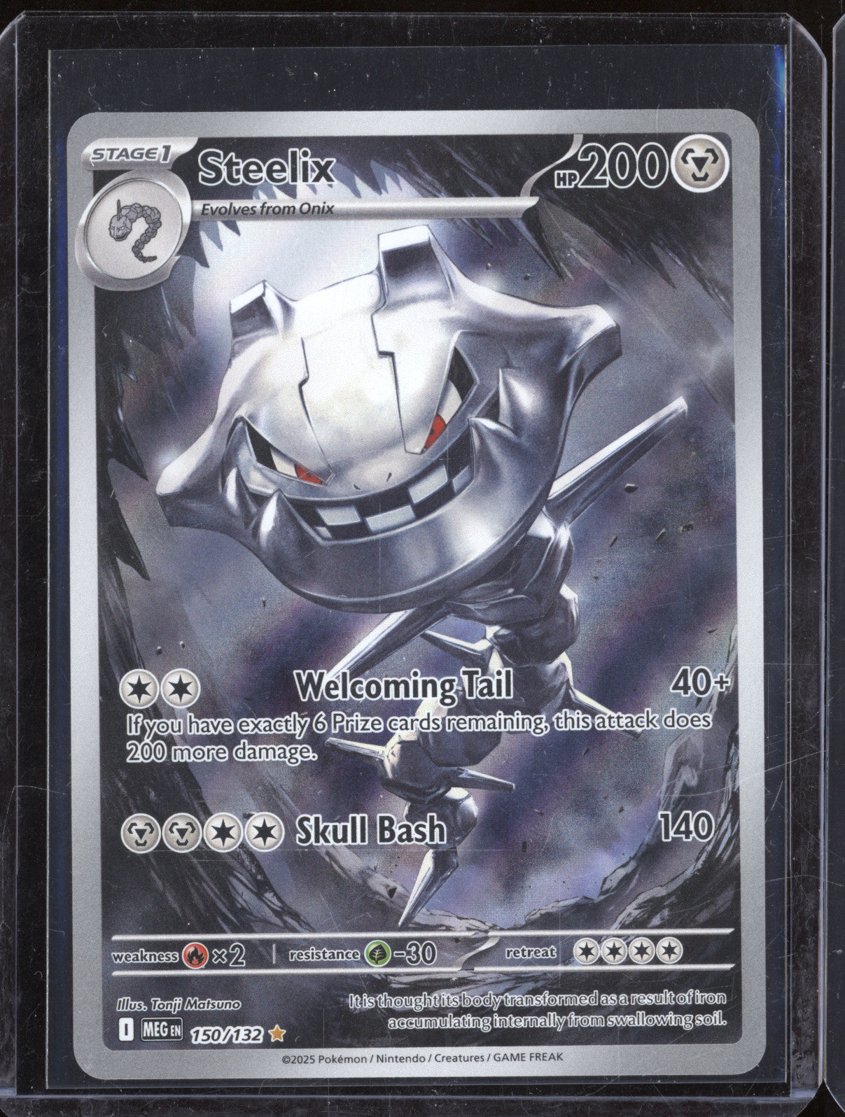2025 Pokemon Mega Evolutions MEG 150/132 Steelix Illustration Rare