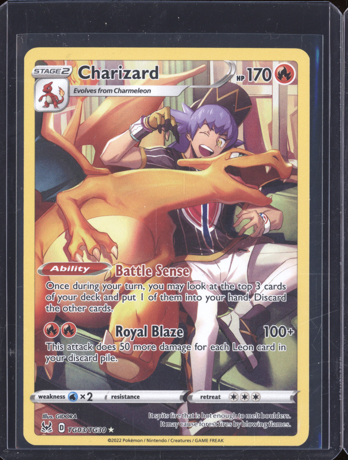 Charizard 2022 Pokemon Lost Origin TG03/TG30 Full Art