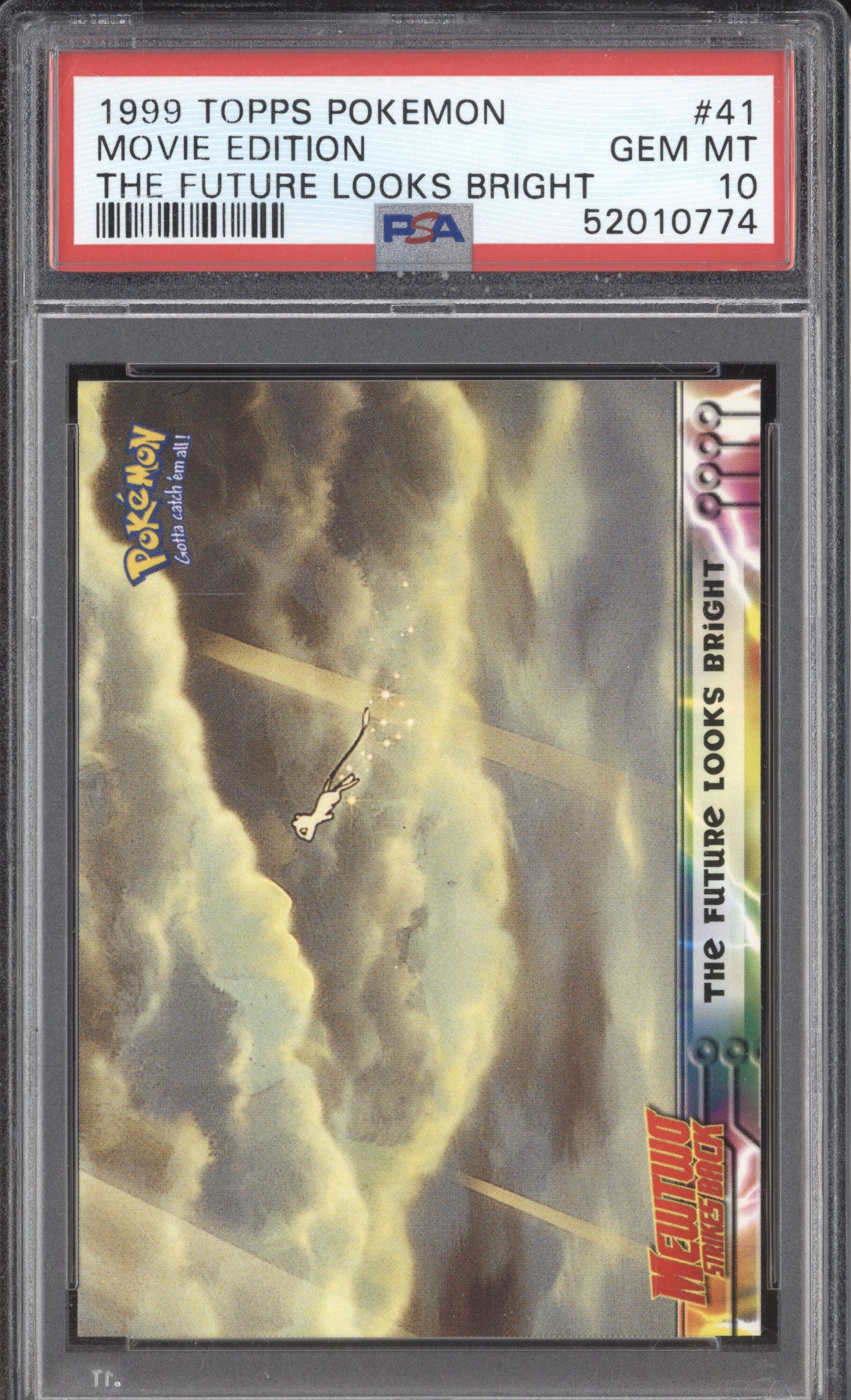 The Future Looks Bright  1999 Pokemon Topps 41 Mew Movie Edition PSA 10