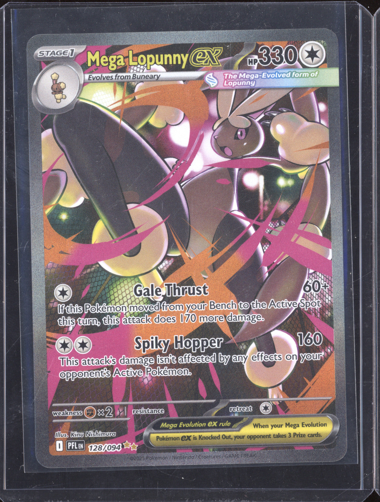 2021 Pokemon Phantasmal Flames 128/094 Mega Lopunny ex Phantasmal Flames