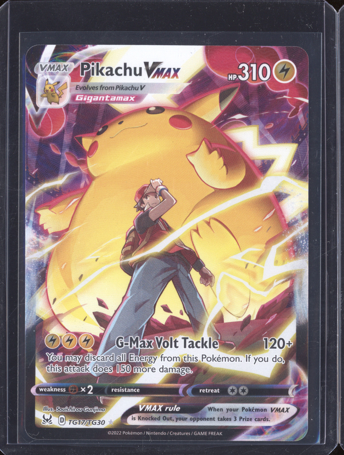 Pikachu VMax 2022 Pokemon Lost Origin TG17/TG30 Full Art