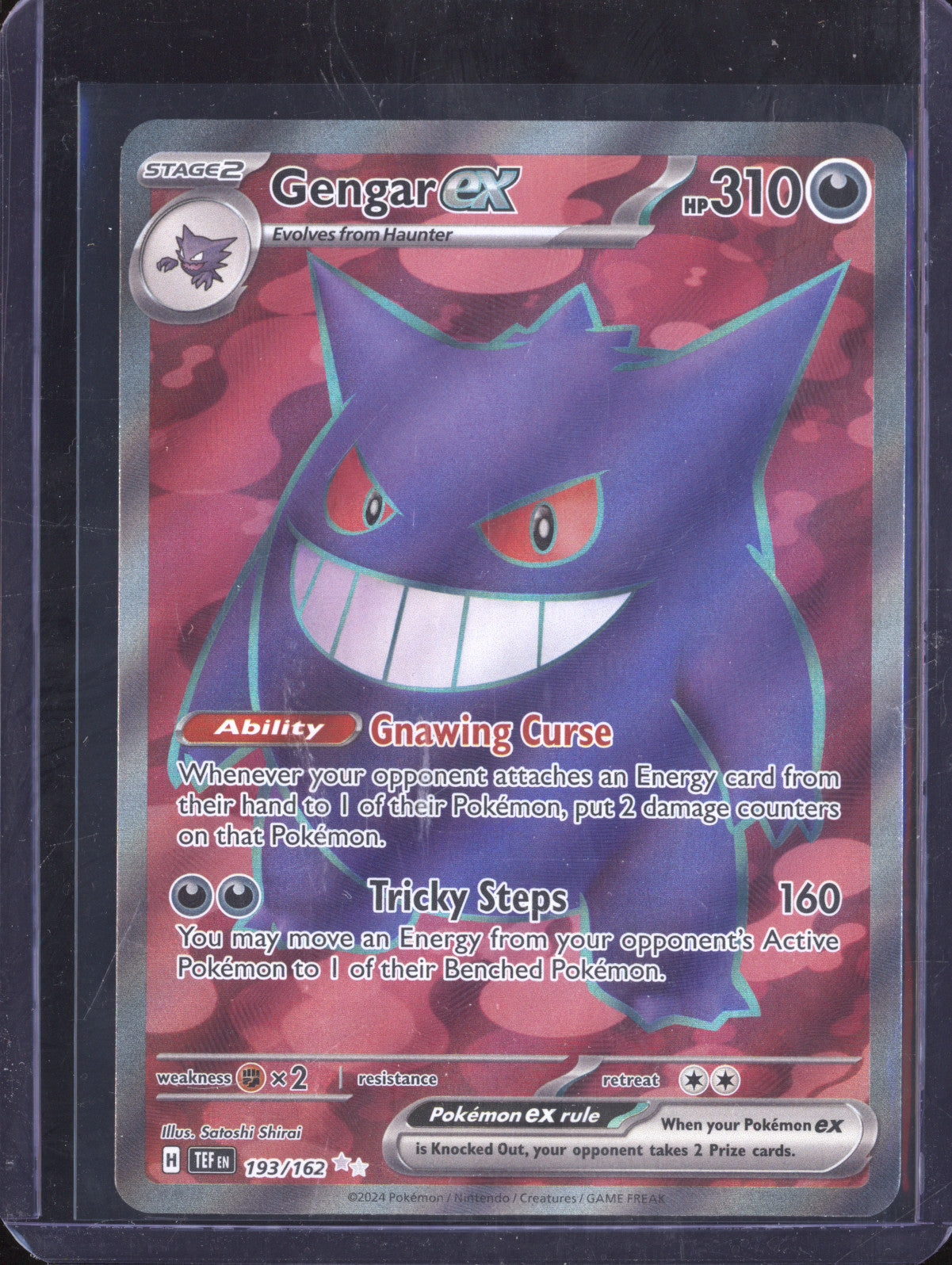 Gengar ex 2024 Pokemon Temporal Forces 193/162 Ultra Rare