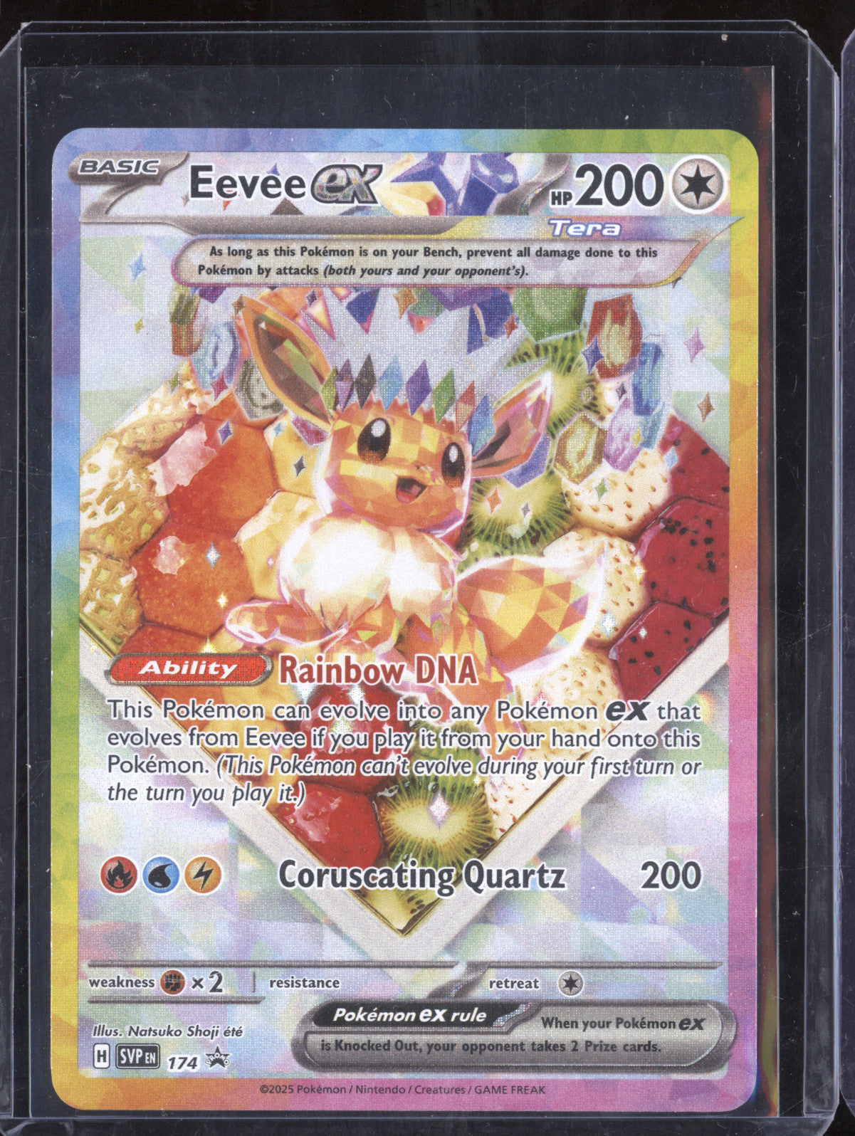 Eevee ex 2025 Pokemon Scarlet & Violet Promos 174 Black Star Promo