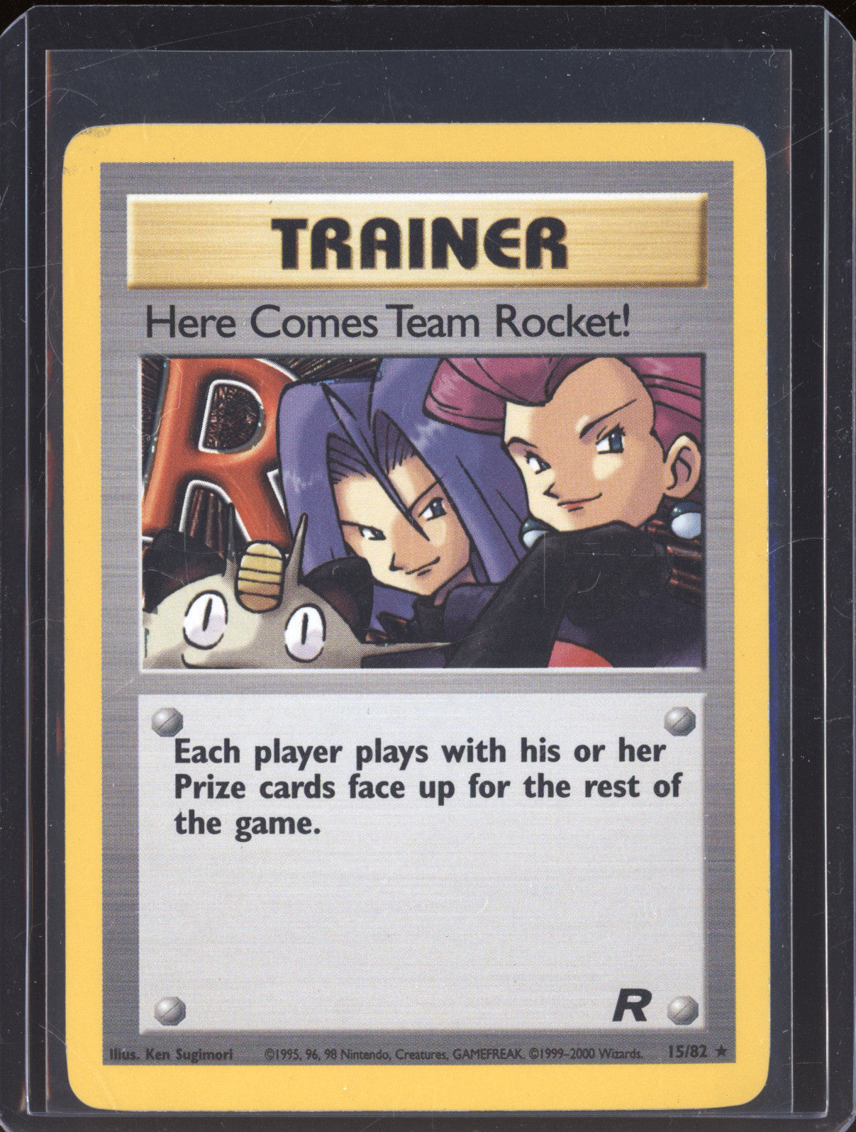 2000 Pokemon Team Rocket Here Comes Team Rocket! 15/82 Holo