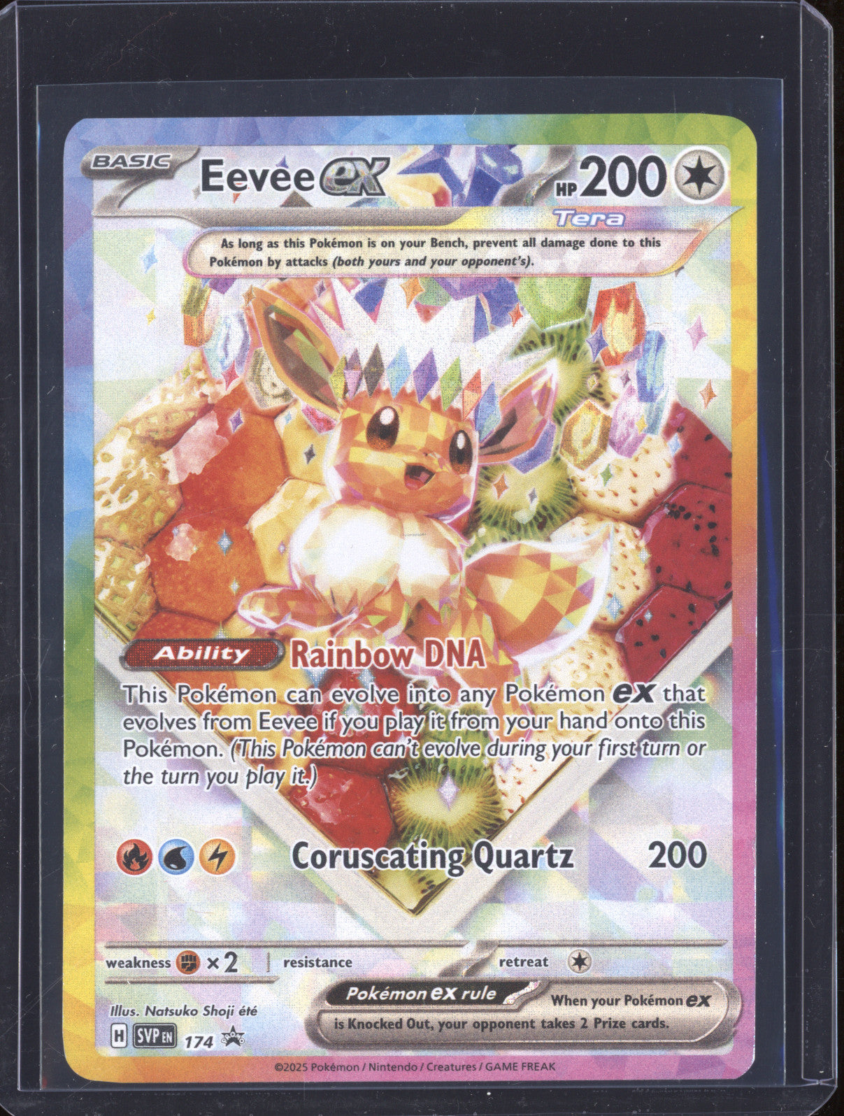 Eevee ex 2025 Pokemon Scarlet & Violet Promos 174 Black Star Promo