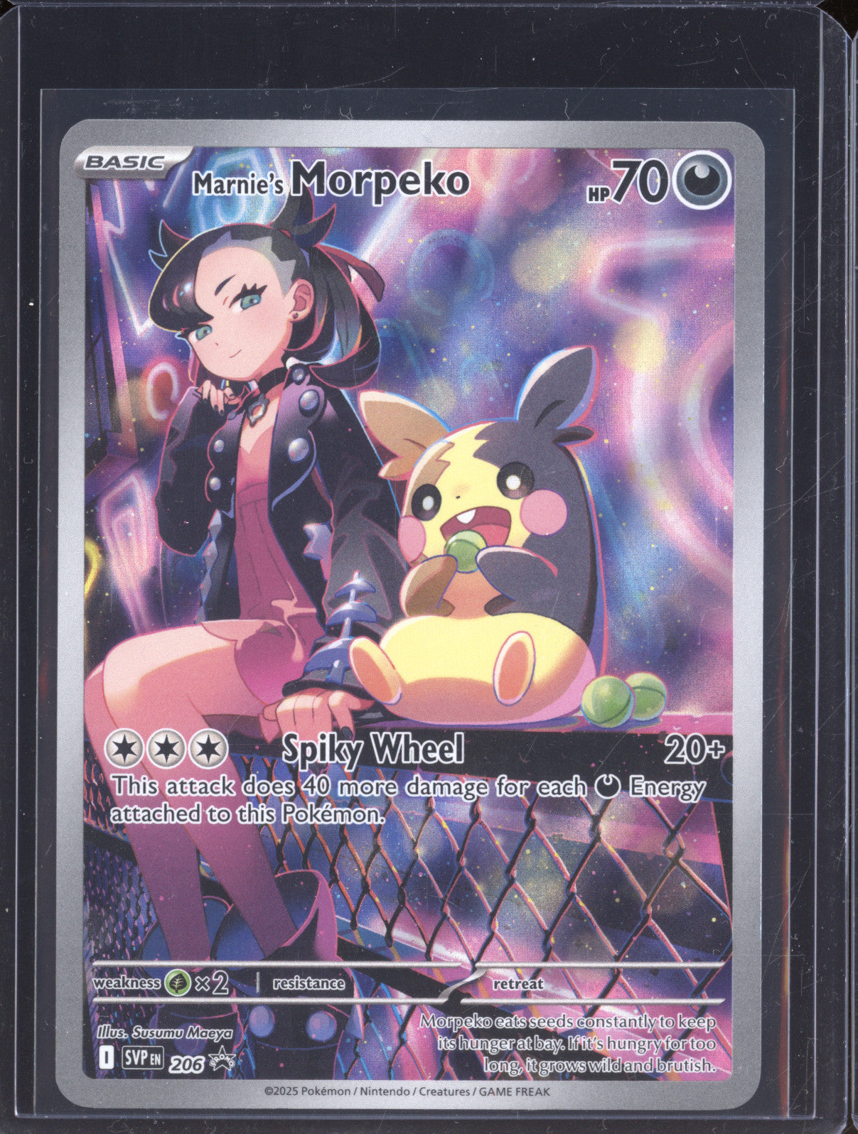 Marnie's Morpeko 2025 Pokemon Scarlet & Violet Promos 206 Black Star P