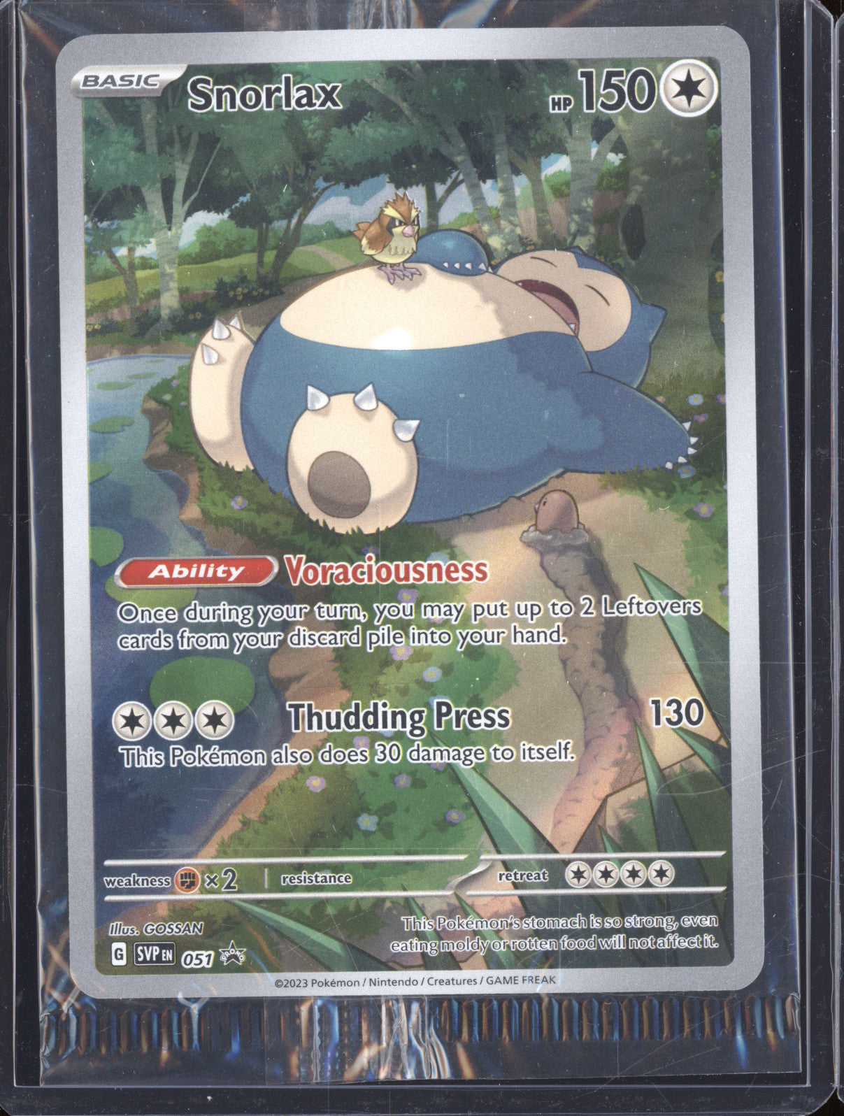 2023 Pokemon Scarlet & Violet SVP 051 Snorlax Black Star Promo