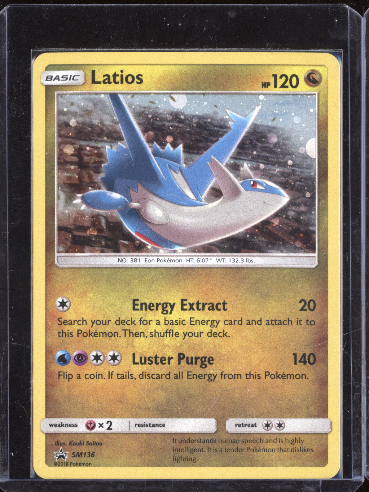 Latios 2018 Pokemon Sun & Moon Promo SM136 Holo