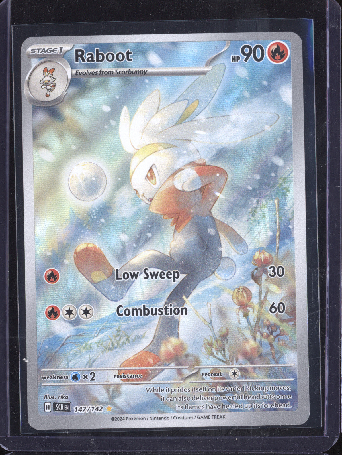 Raboot 2024 Pokemon Stellar Crown 147/142 Illustration Rare