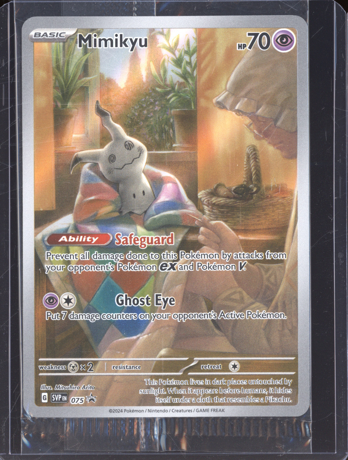 2024 Pokemon Scarlet & Violet Promo SVP 075 Mimikyu Black Star Promo