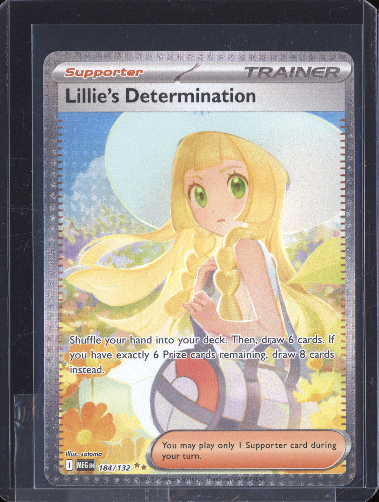 2025 Pokemon Mega Evolution MEG 184 Lillie's Determination Special Illustration Rare