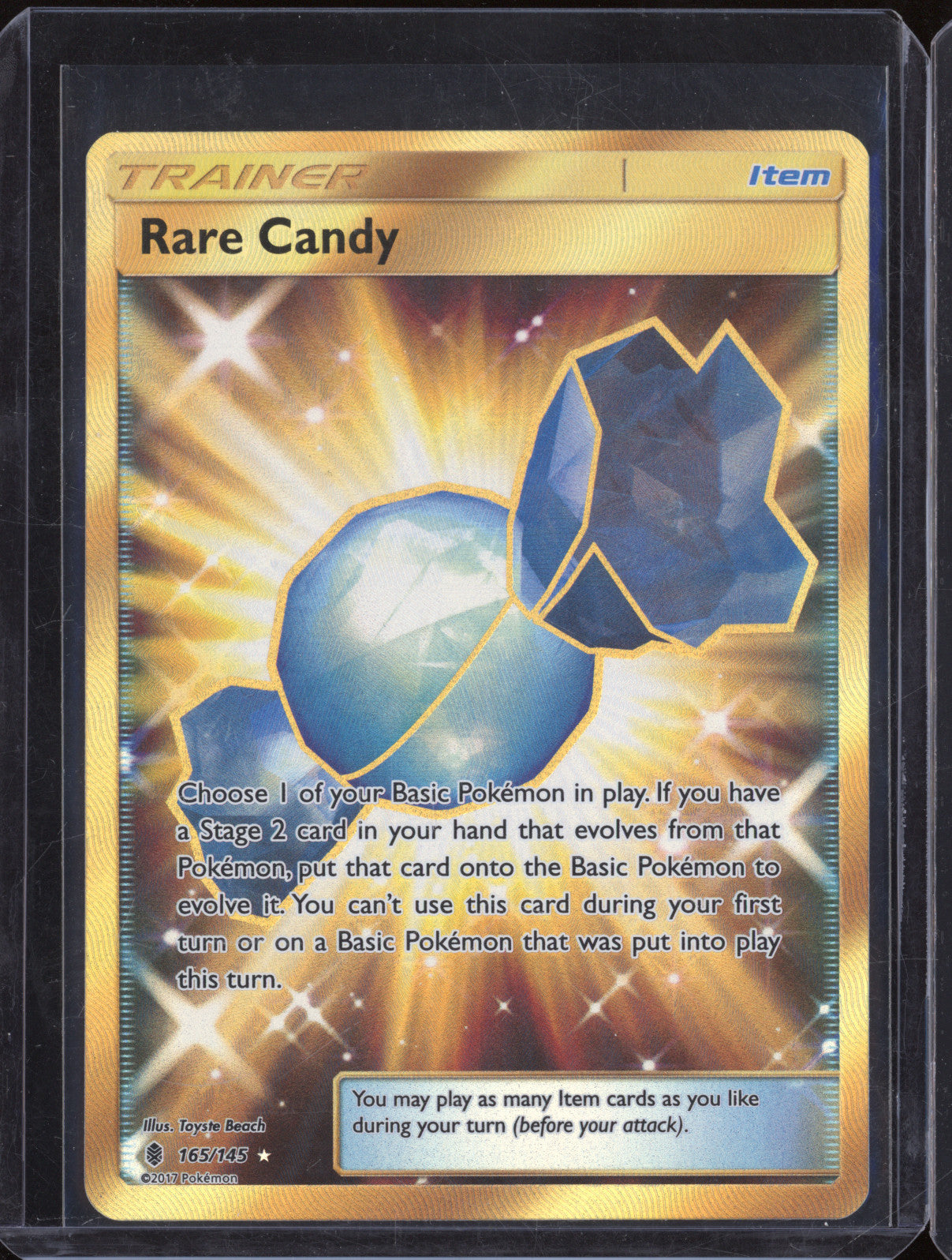 Rare Candy 2017 Pokemon Sun & Moon Guardians Rising 165/145 Secret Rare