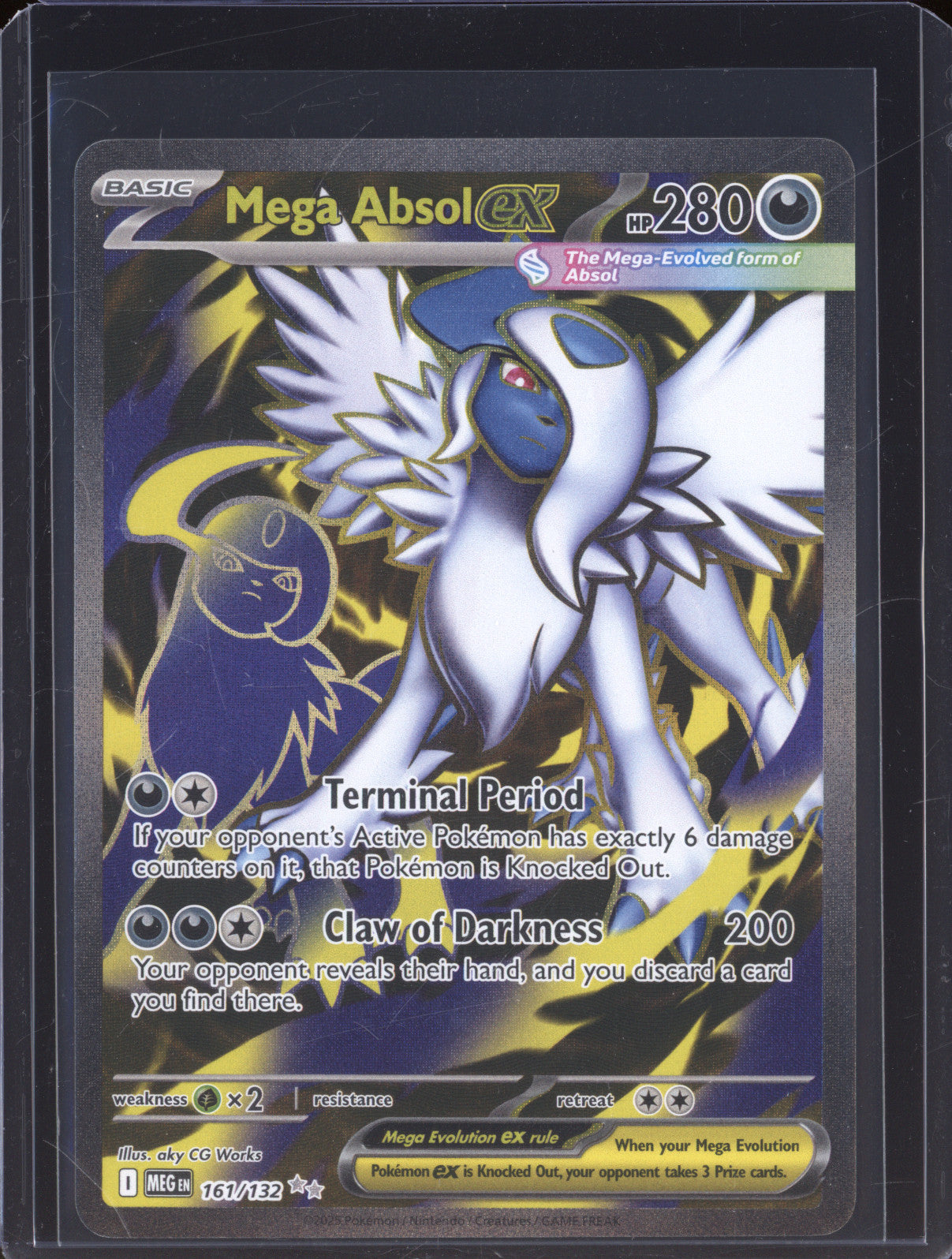 2025 Pokemon Mega Evolution MEG 161 Mega Absol Ex Ultra Rare