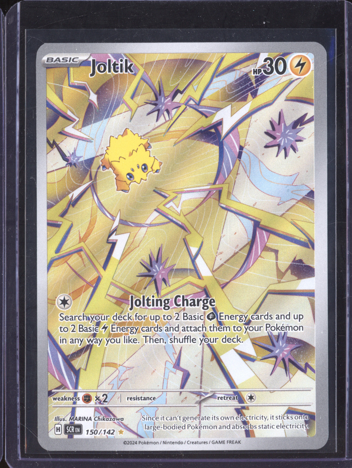 Joltik 2024 Pokemon Stellar Crown 150/142 Illustration Rare