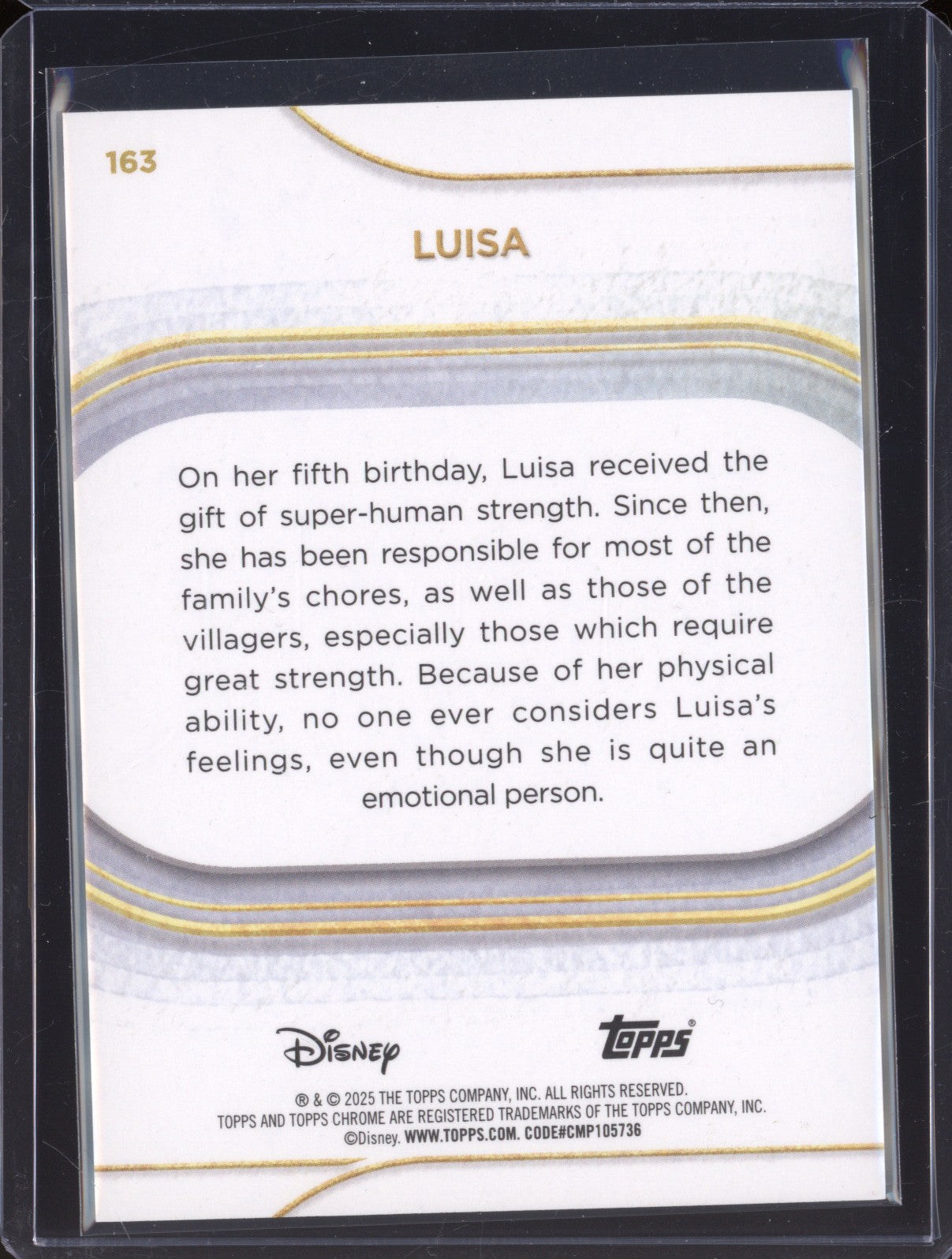 Luisa 2025 Topps Chrome 163 White Refractor 17/30