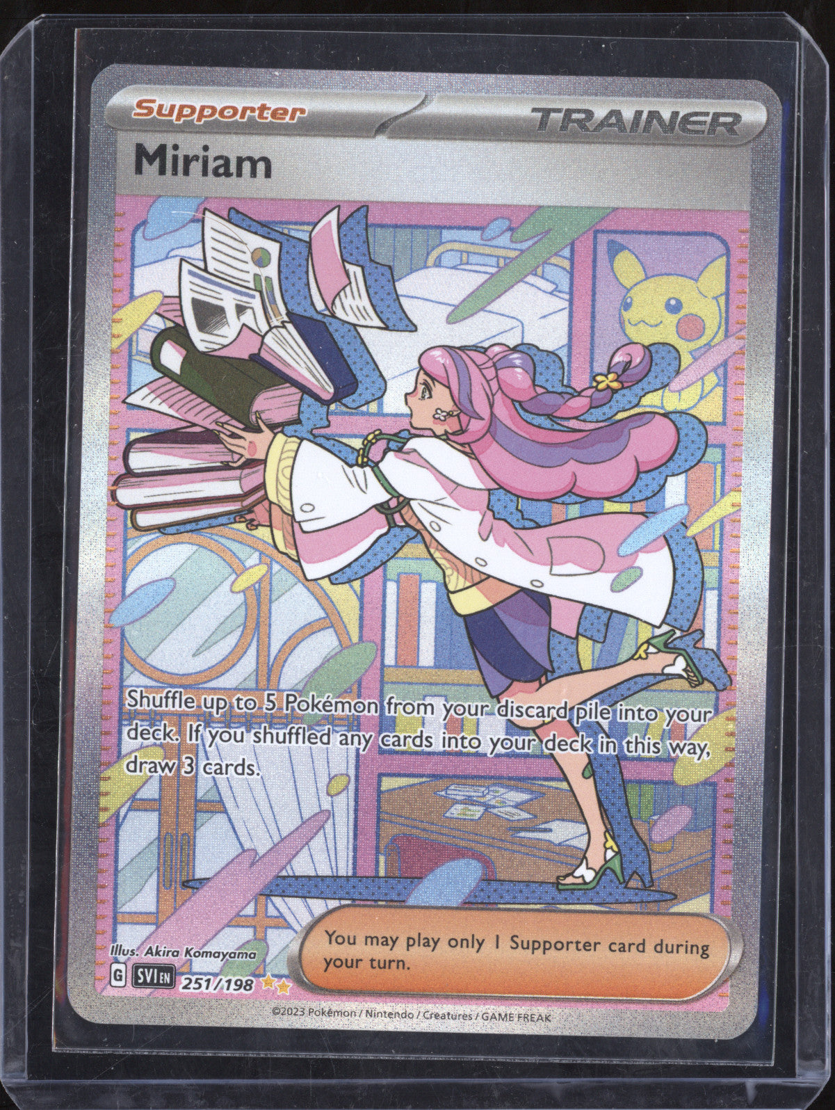 Miriam 2023 Pokemon Scarlet & Violet 251/198 Special Illustration Rare